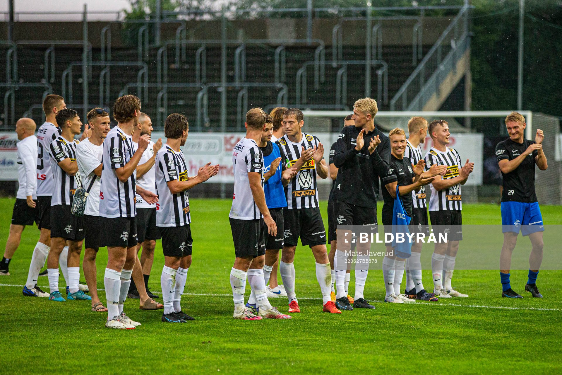 Landskronas spelare jublar