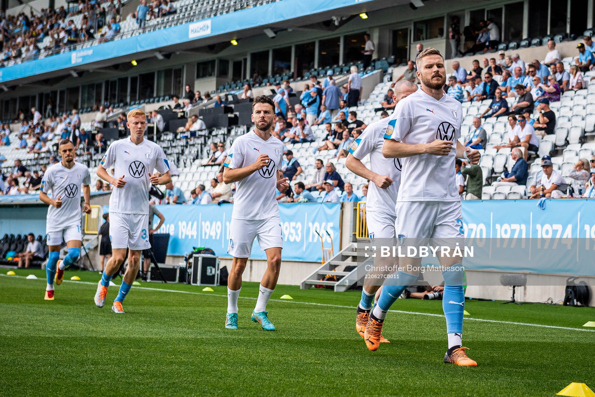 Malmö FFs Veljko Birmancevic, Hugo Larsson, Erdal Rakip
