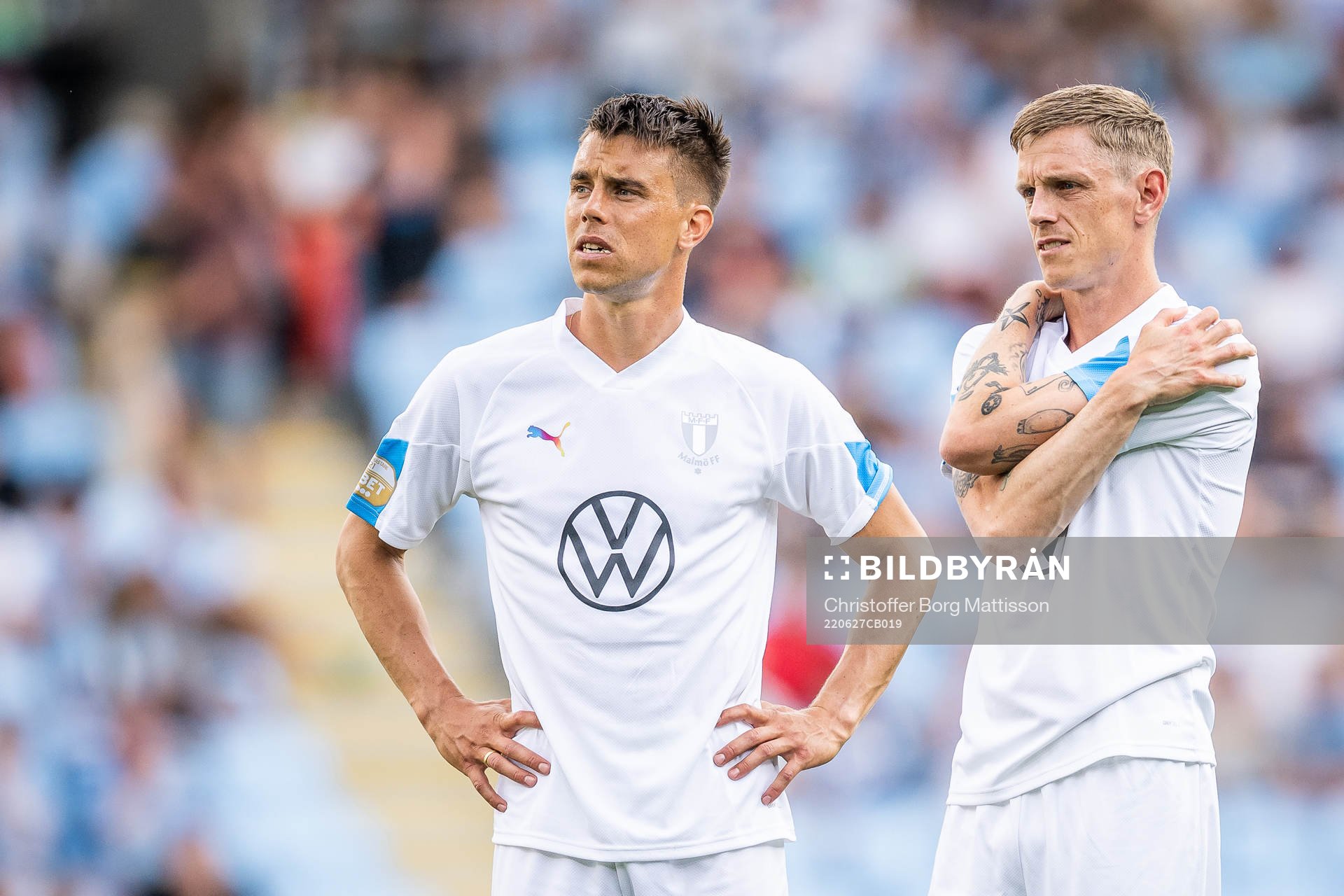 Malmö FFs Jonas Knudsen och Sören Rieks