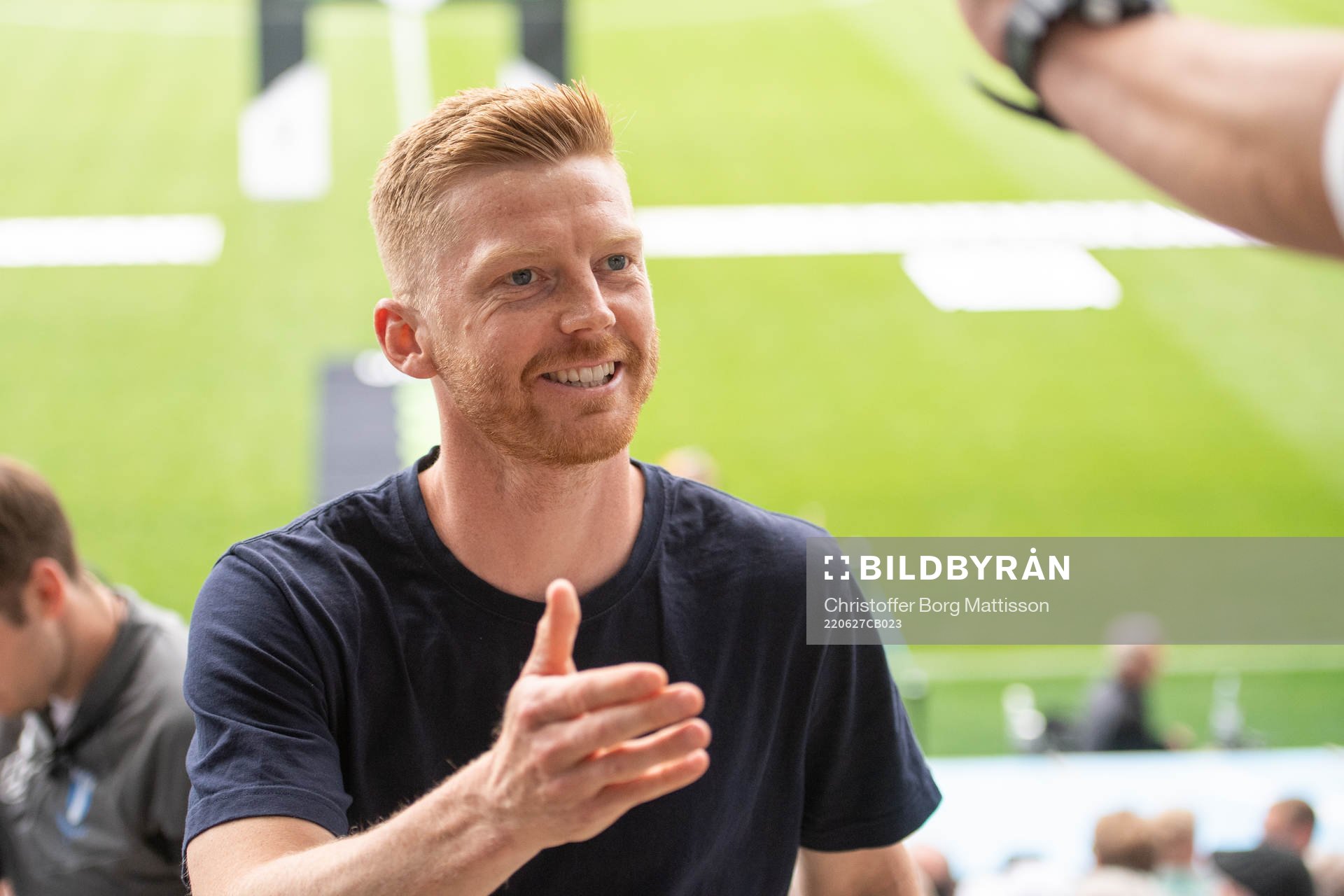 Malmö FFs Anders Christiansen på läktaren