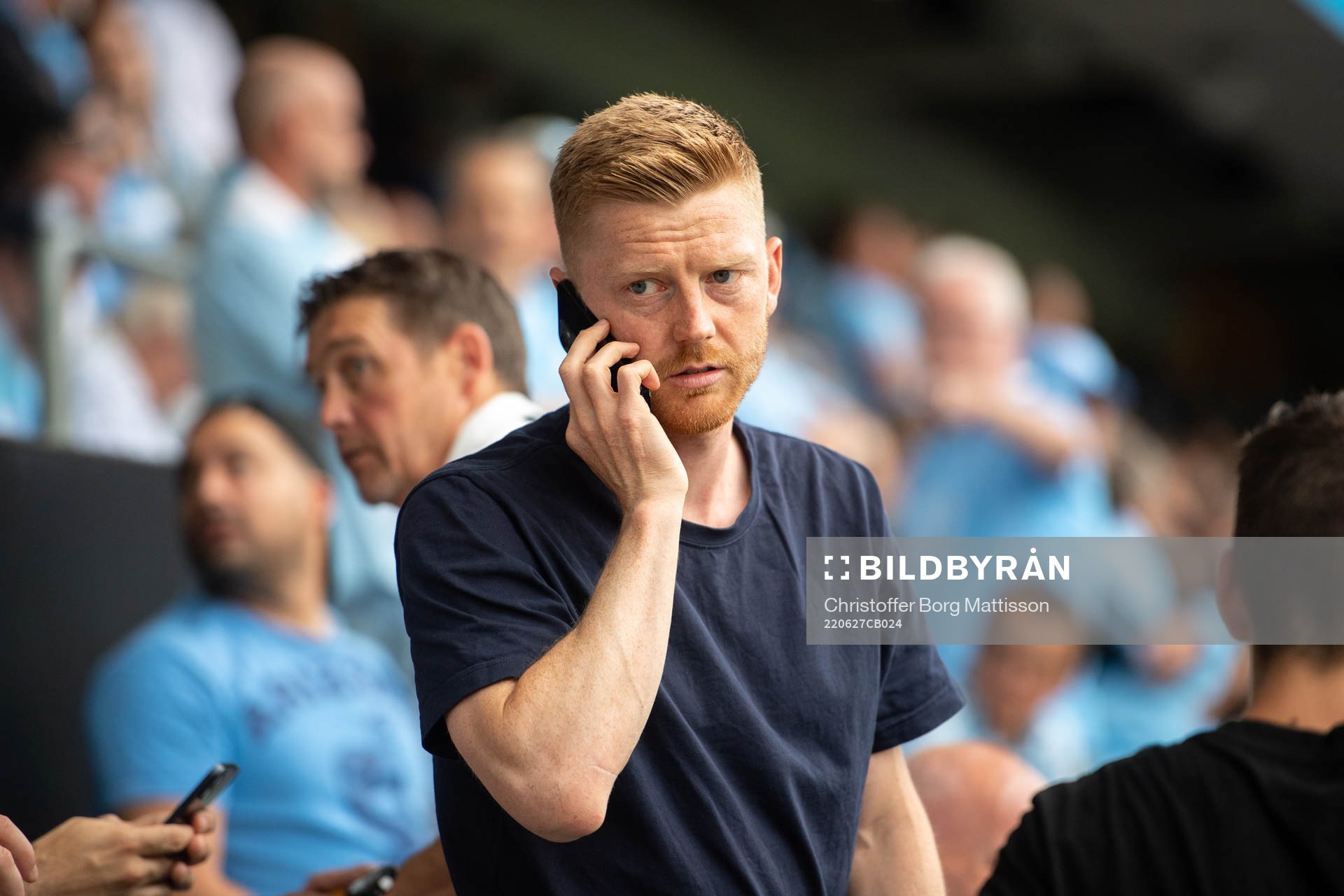 Malmö FFs Anders Christiansen på läktaren