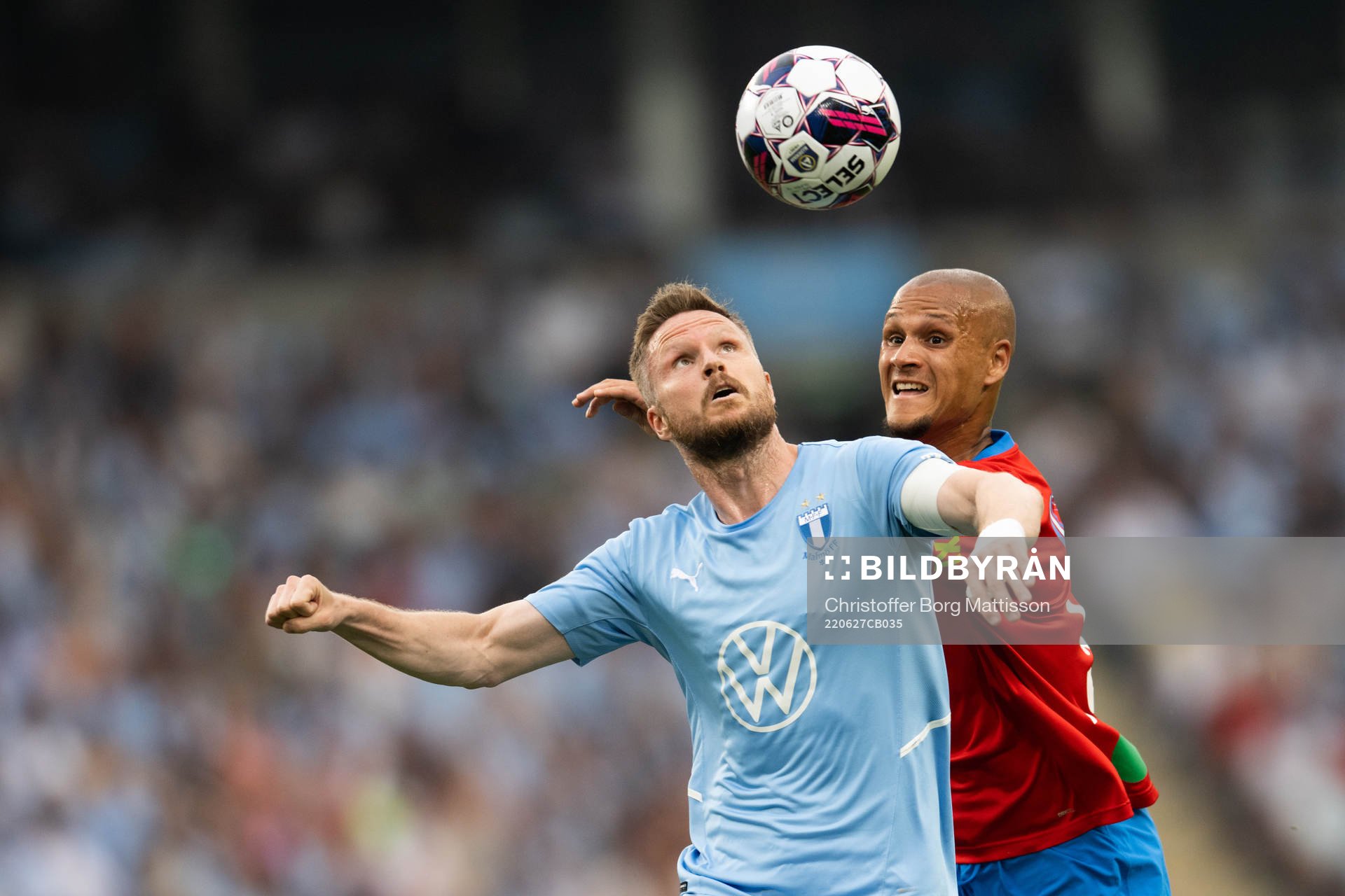 Malmö FFs Lasse Nielsen och Helsingborgs Anthony van