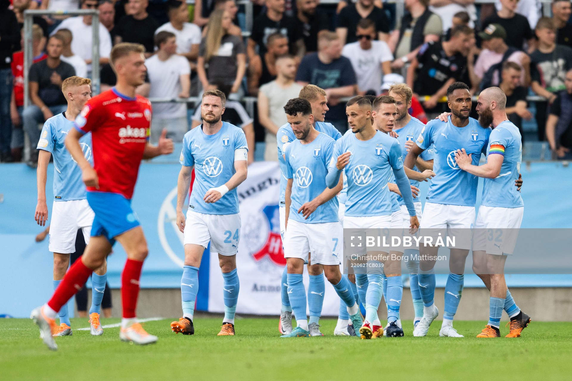 Malmö FFs spelare jublar