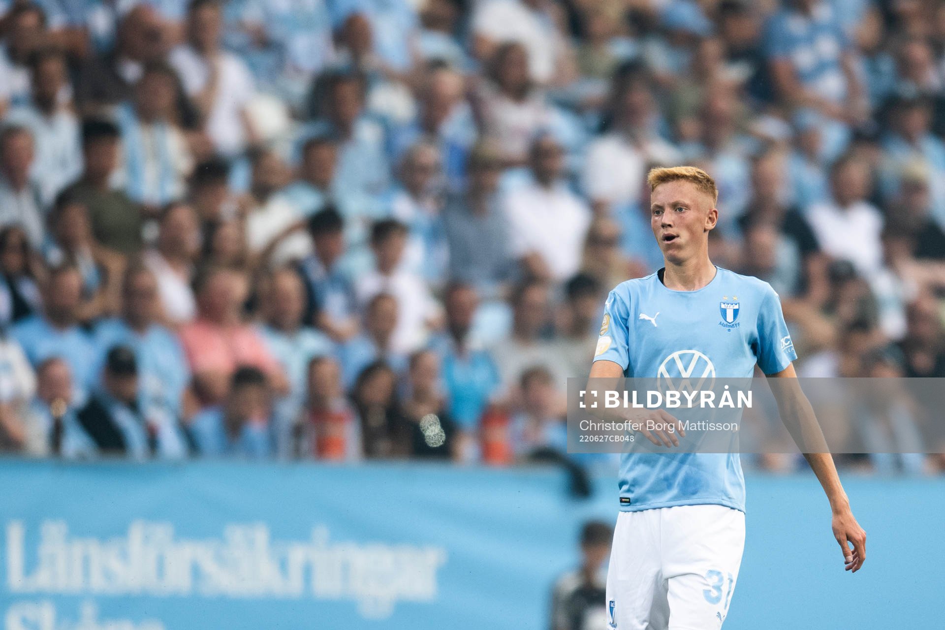Malmö FFs Hugo Larsson deppar