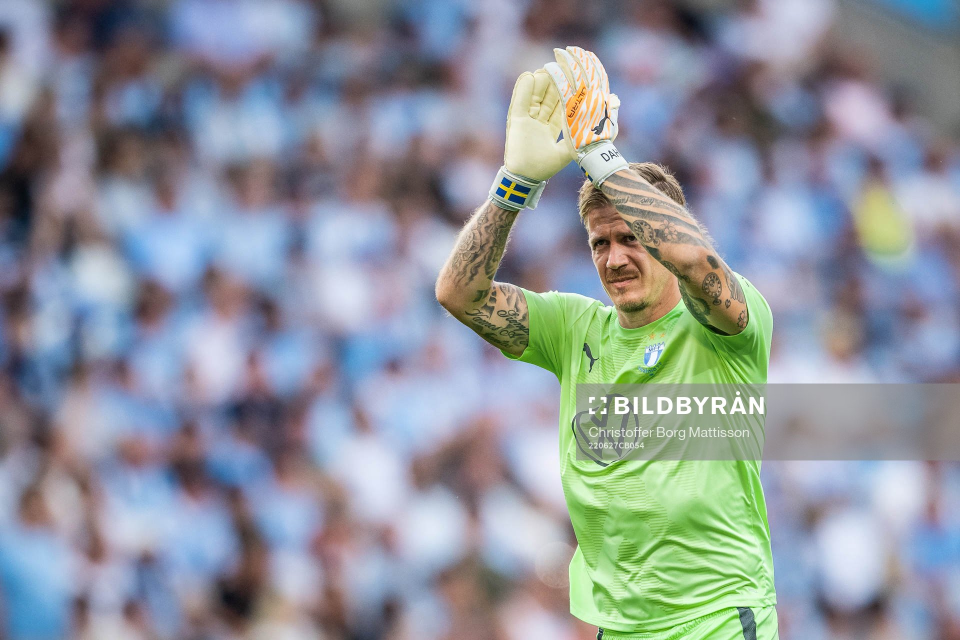 Malmö FFs målvakt Johan Dahlin