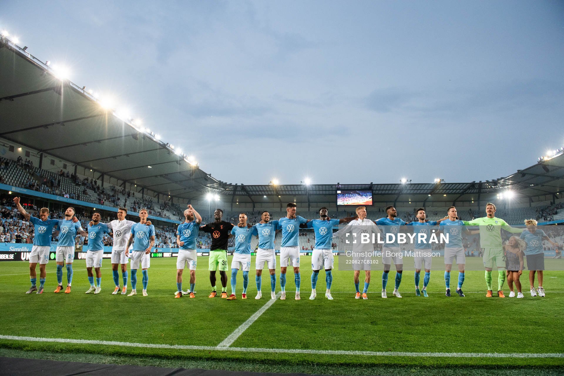 Malmö FFs spelare jublar