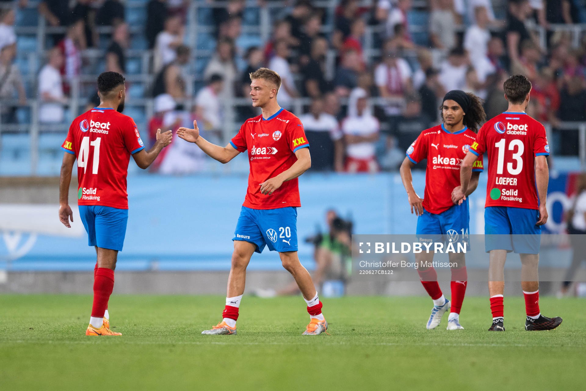 Helsingborgs Assad Al Hamlawi, Dennis Olsson, Adam Kaied