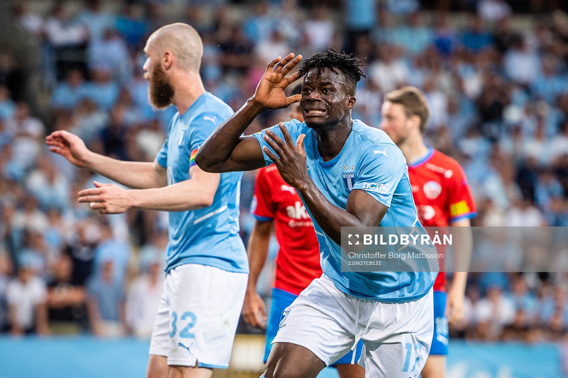 Malmö FFs Malik Abubakari deppar