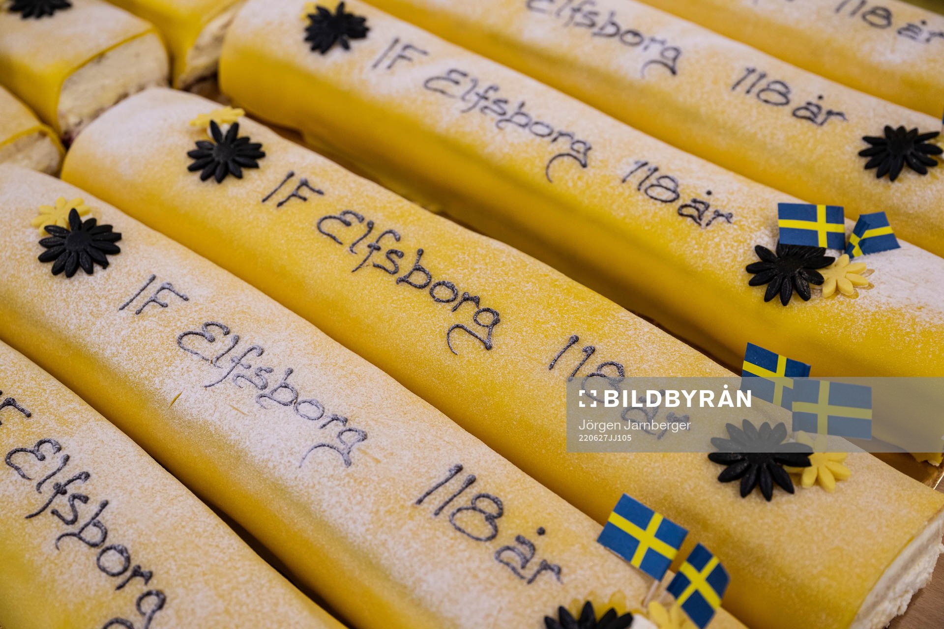 Firande av Elfsborg 118 år innan fotbollsmatchen i