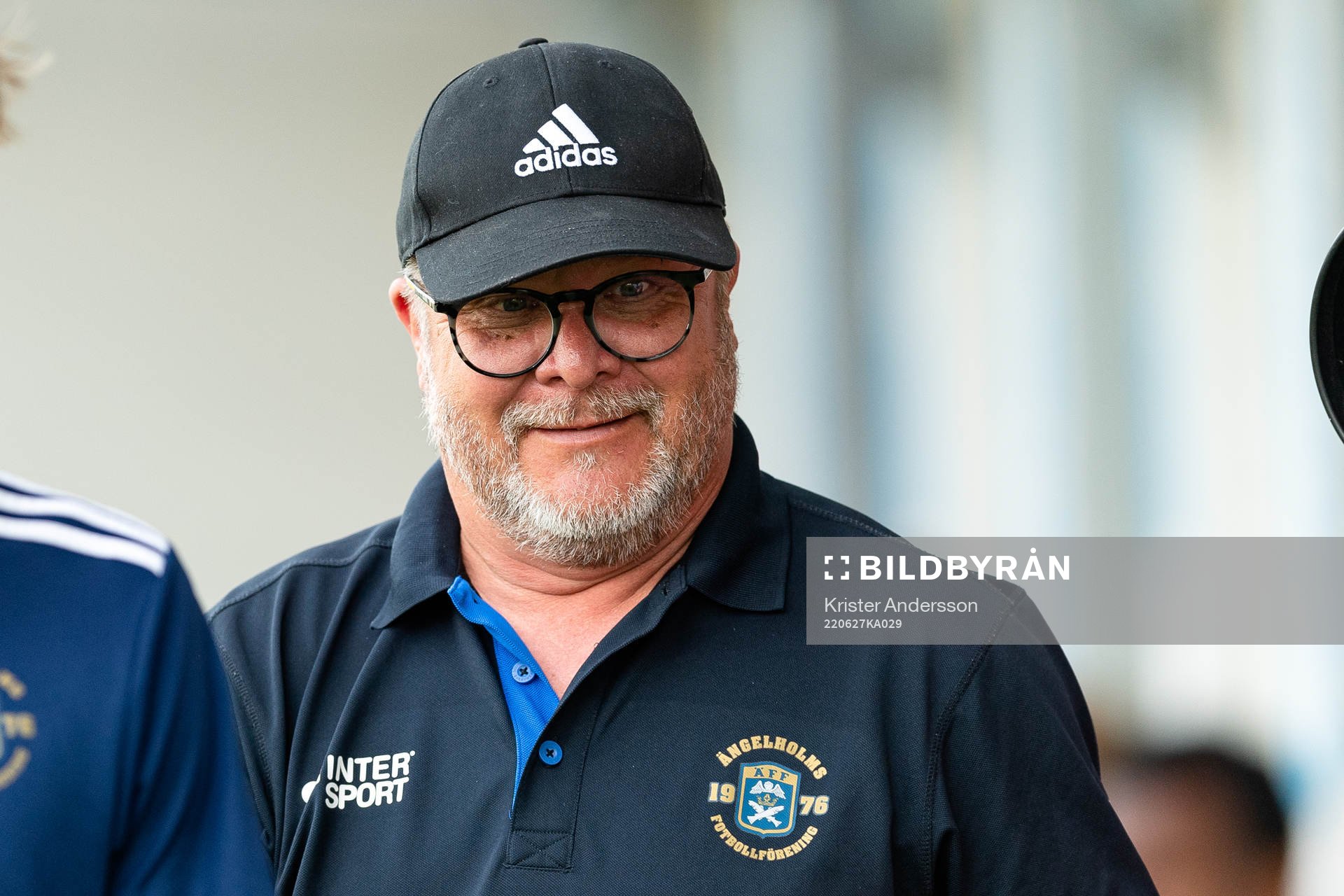 Ängelholms tränare Roar Hansen före fotbollsmatchen i