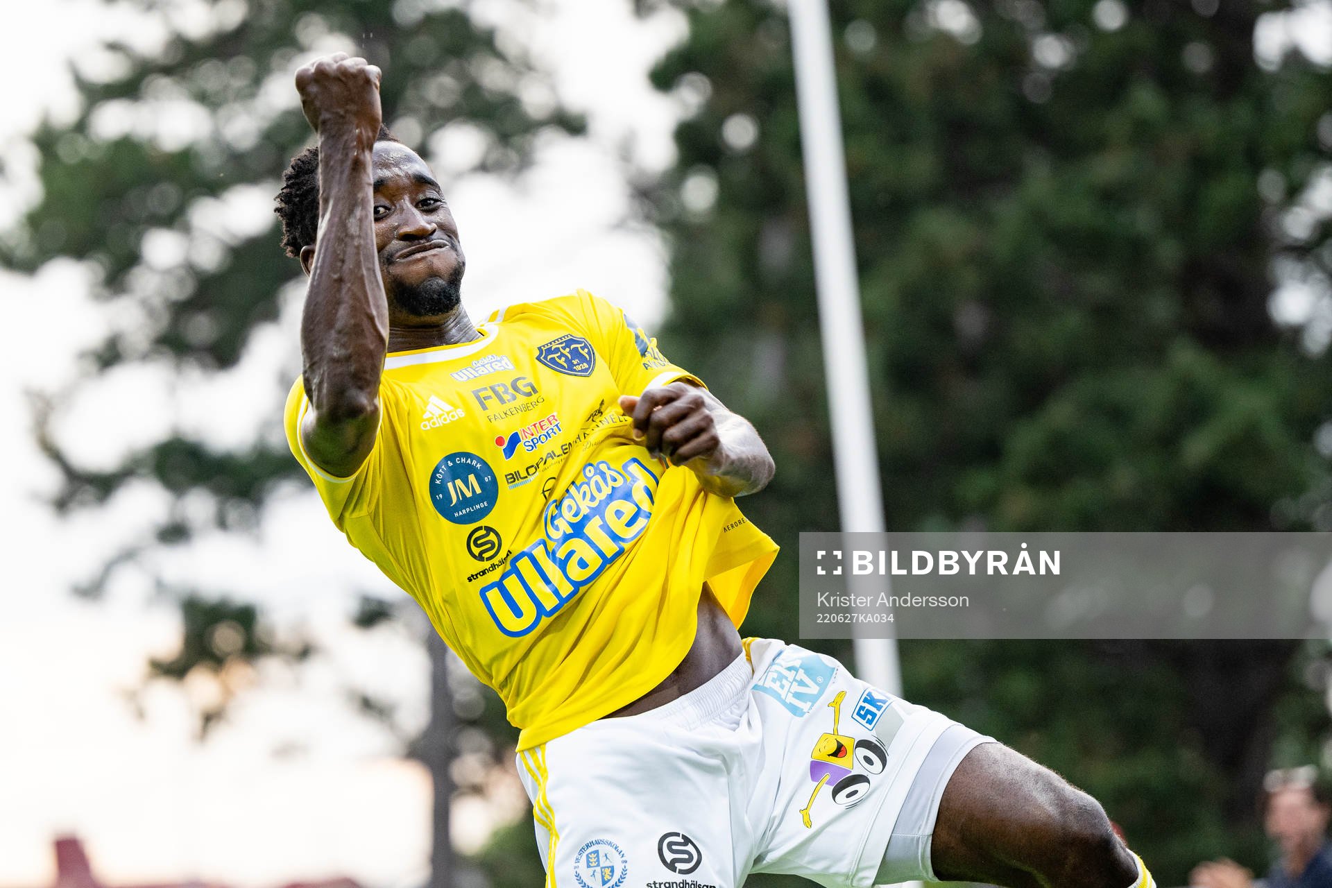 Falkenbergs Godwin Aguda jublar