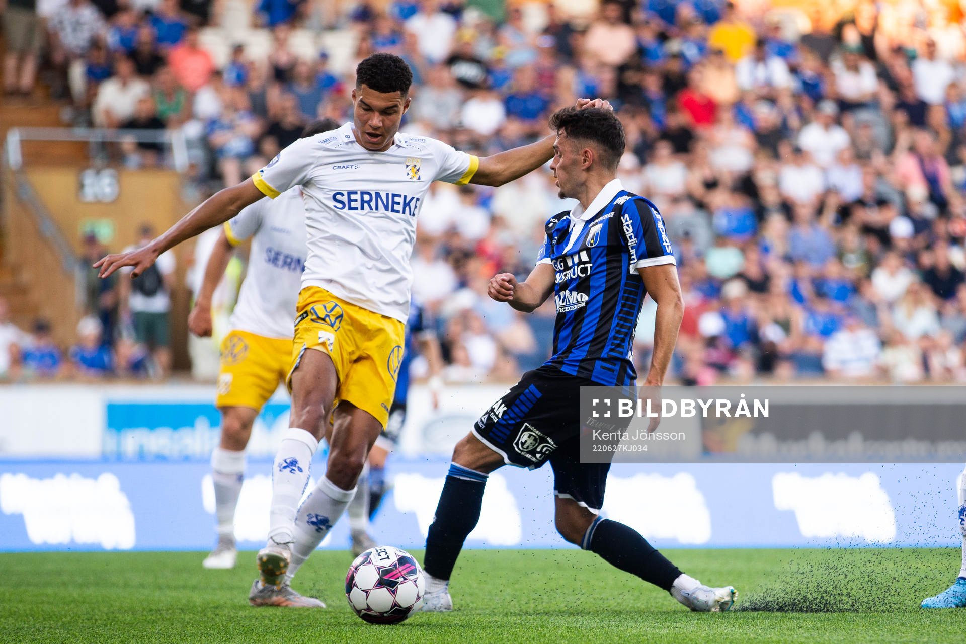IFK Göteborgs Alexander Jallow och Sirius Laorent Shabani