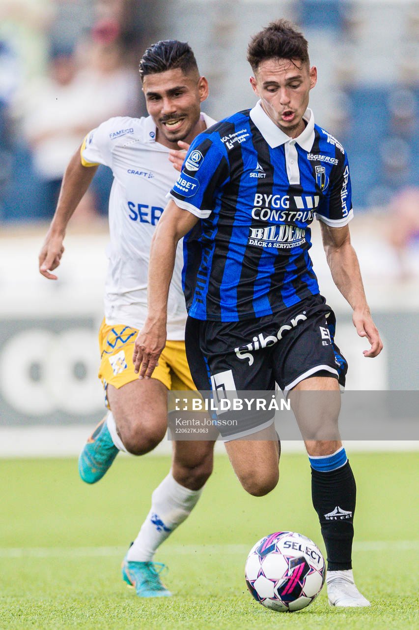 IFK Göteborgs Hosam Aiesh och Sirius Laorent Shabani