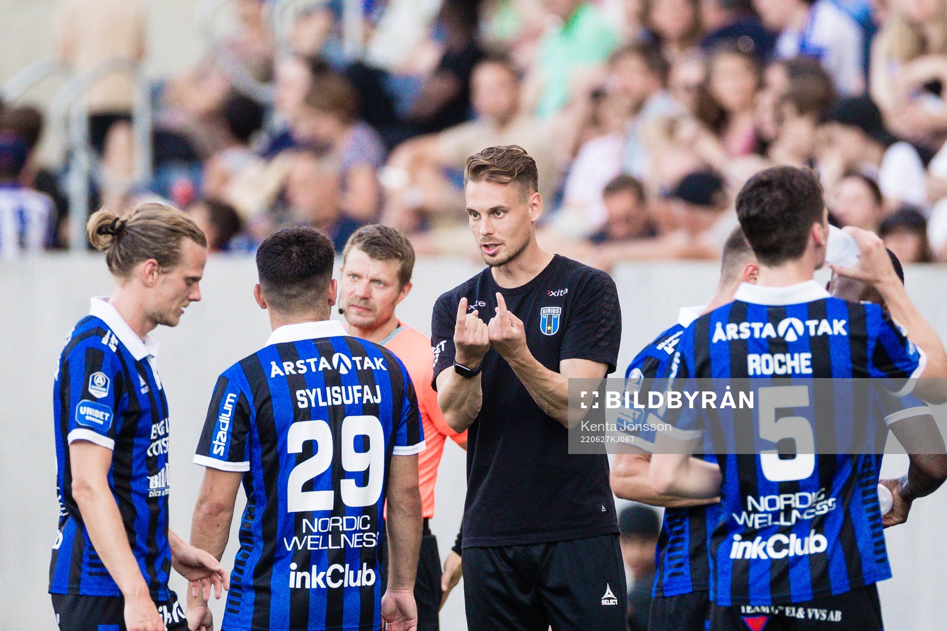 Sirius tränare Daniel Bäckström