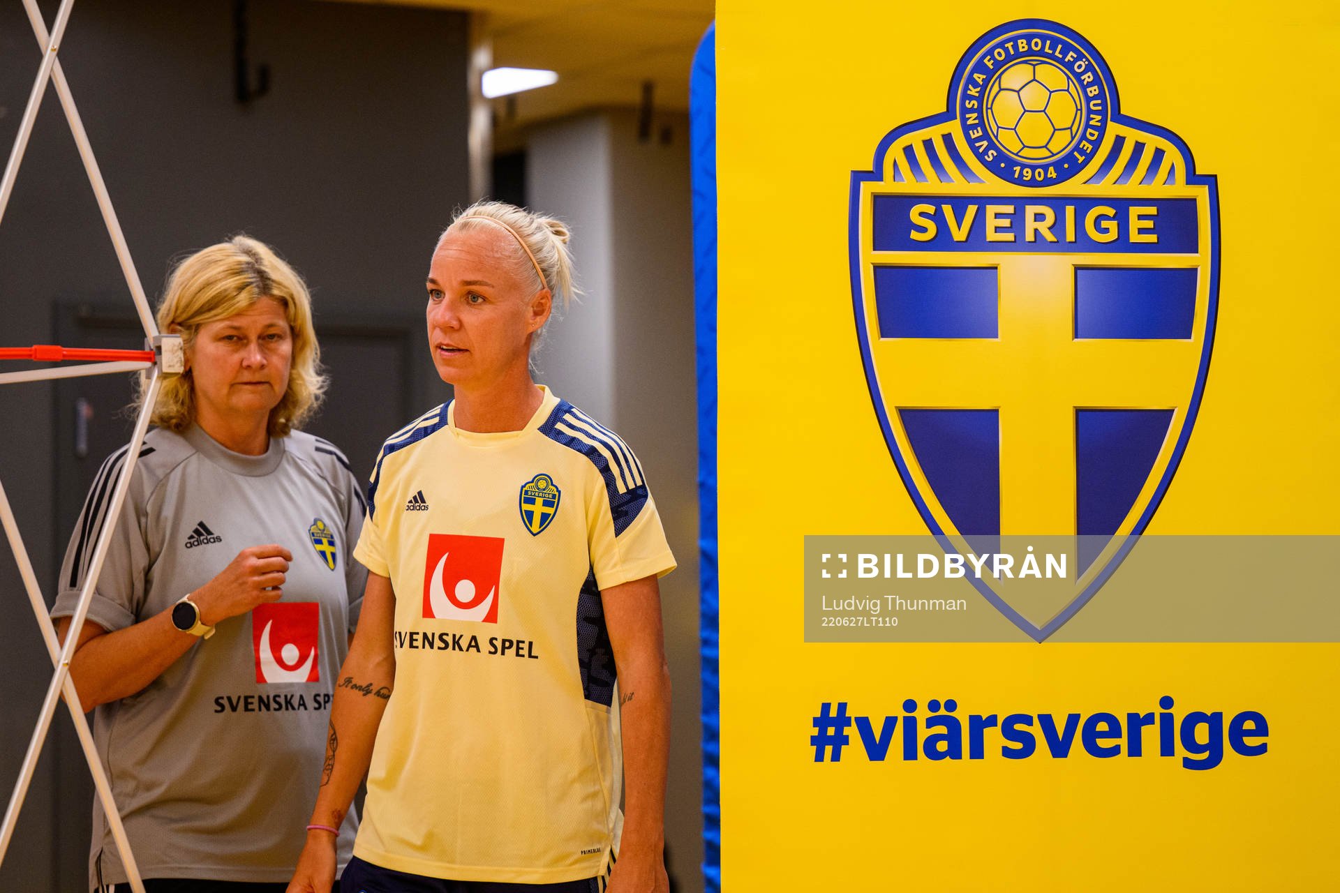 Rebecca Schelin, press officer and Caroline Seger