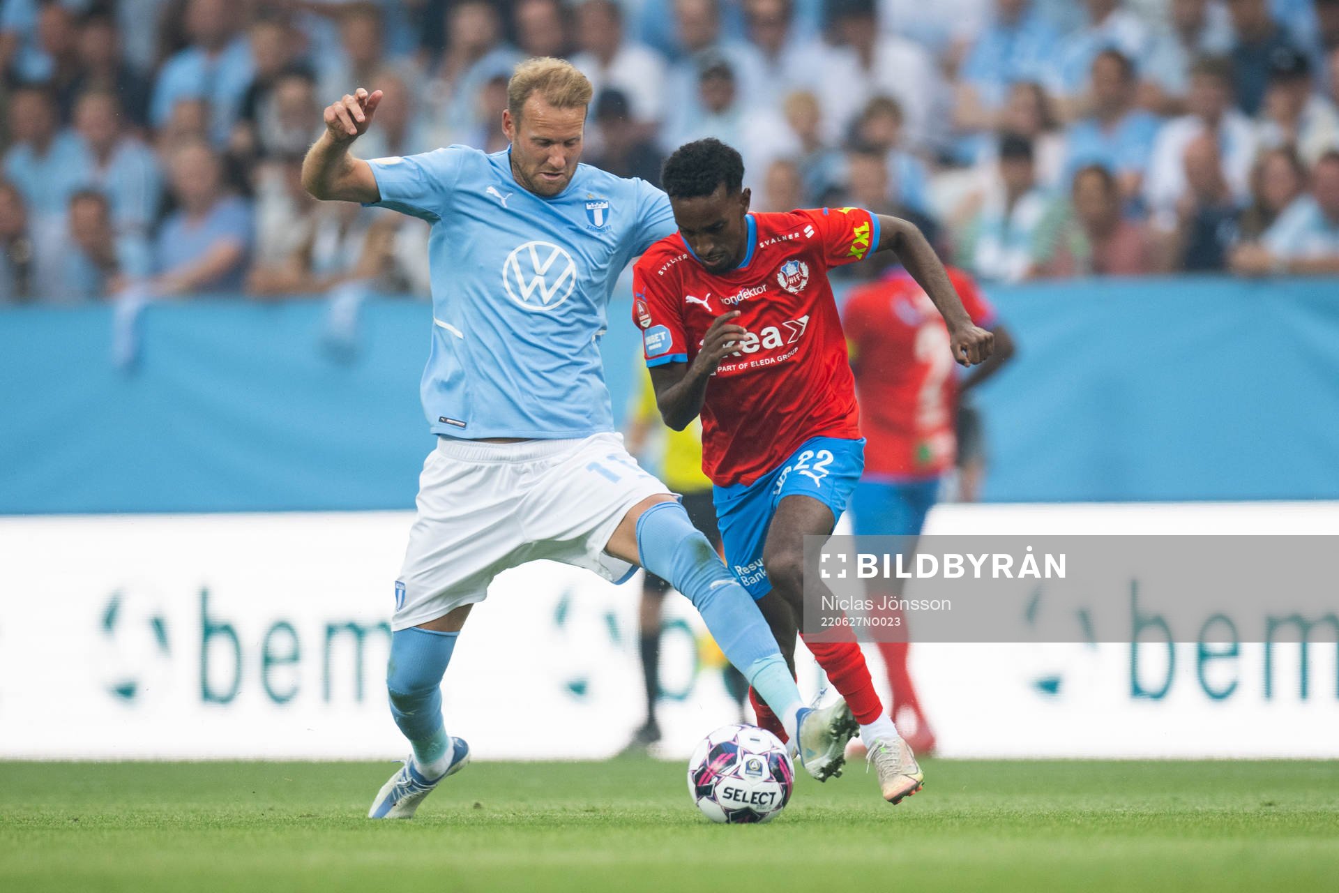 Malmö FFs Ola Toivonen och Helsingborgs Taha Ali