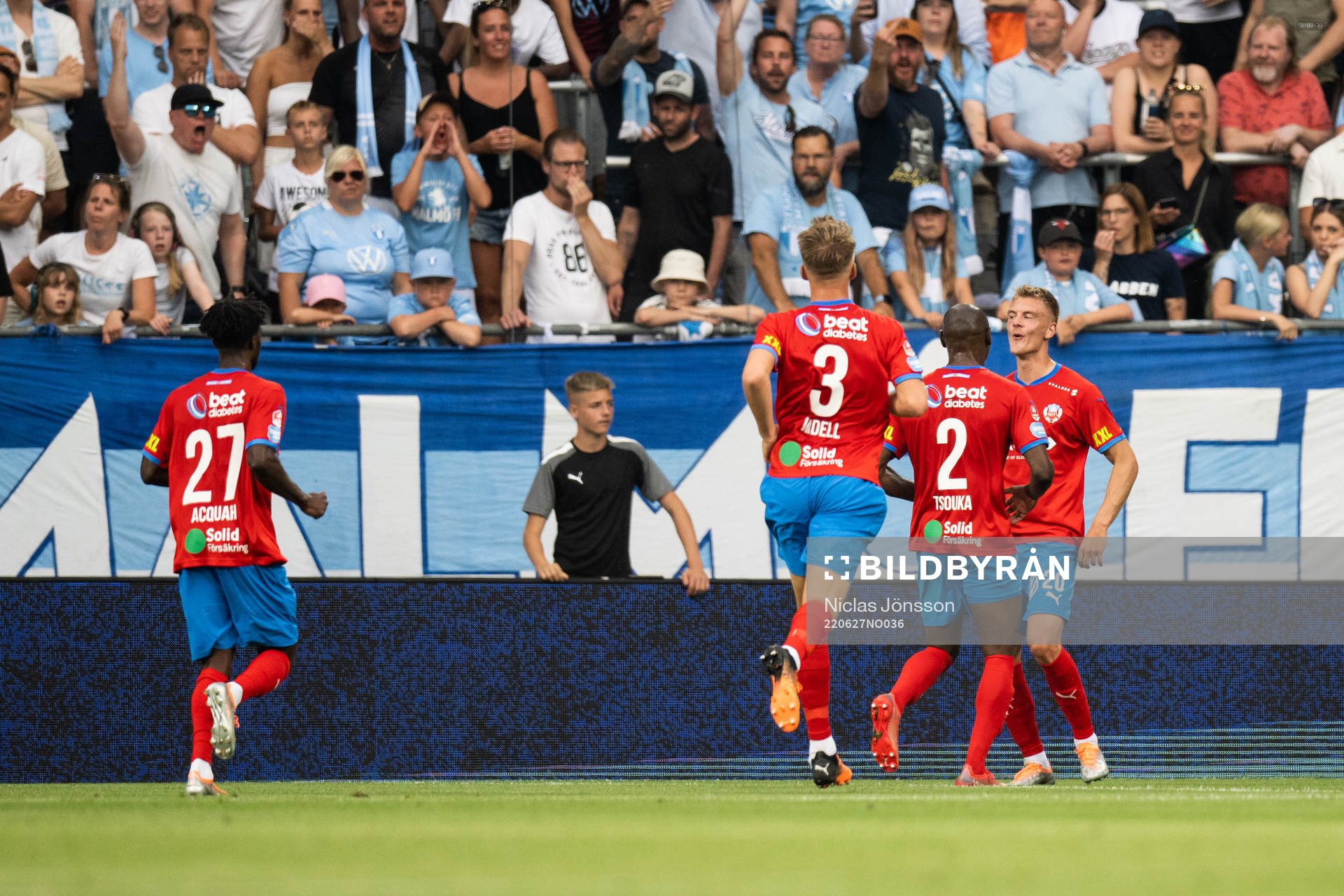 Helsingborgs Dennis Olsson jublar