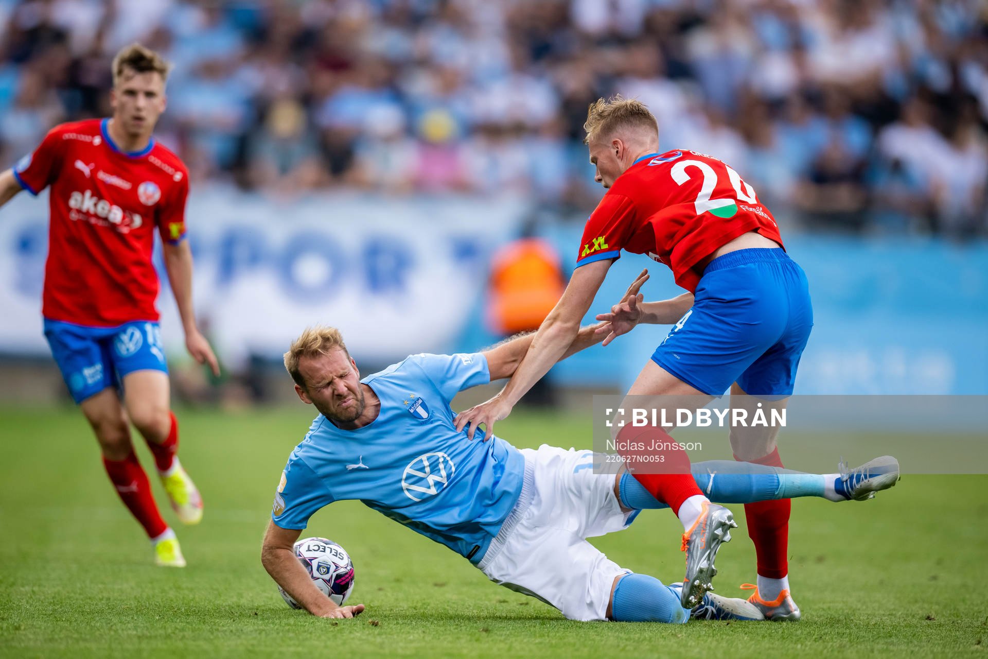 Malmö FFs Ola Toivonen  och Helsingborgs Emil Hellman