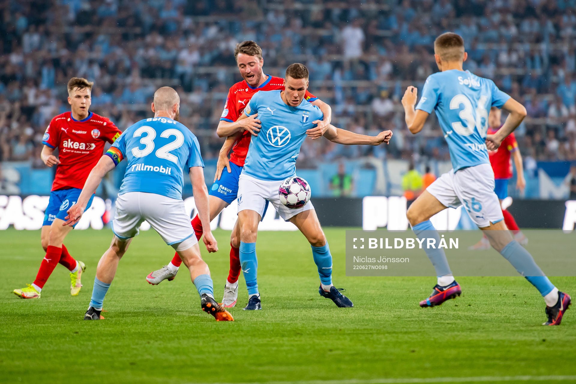 Helsingborgs Rasmus Jönsson  och Malmö FFs Niklas