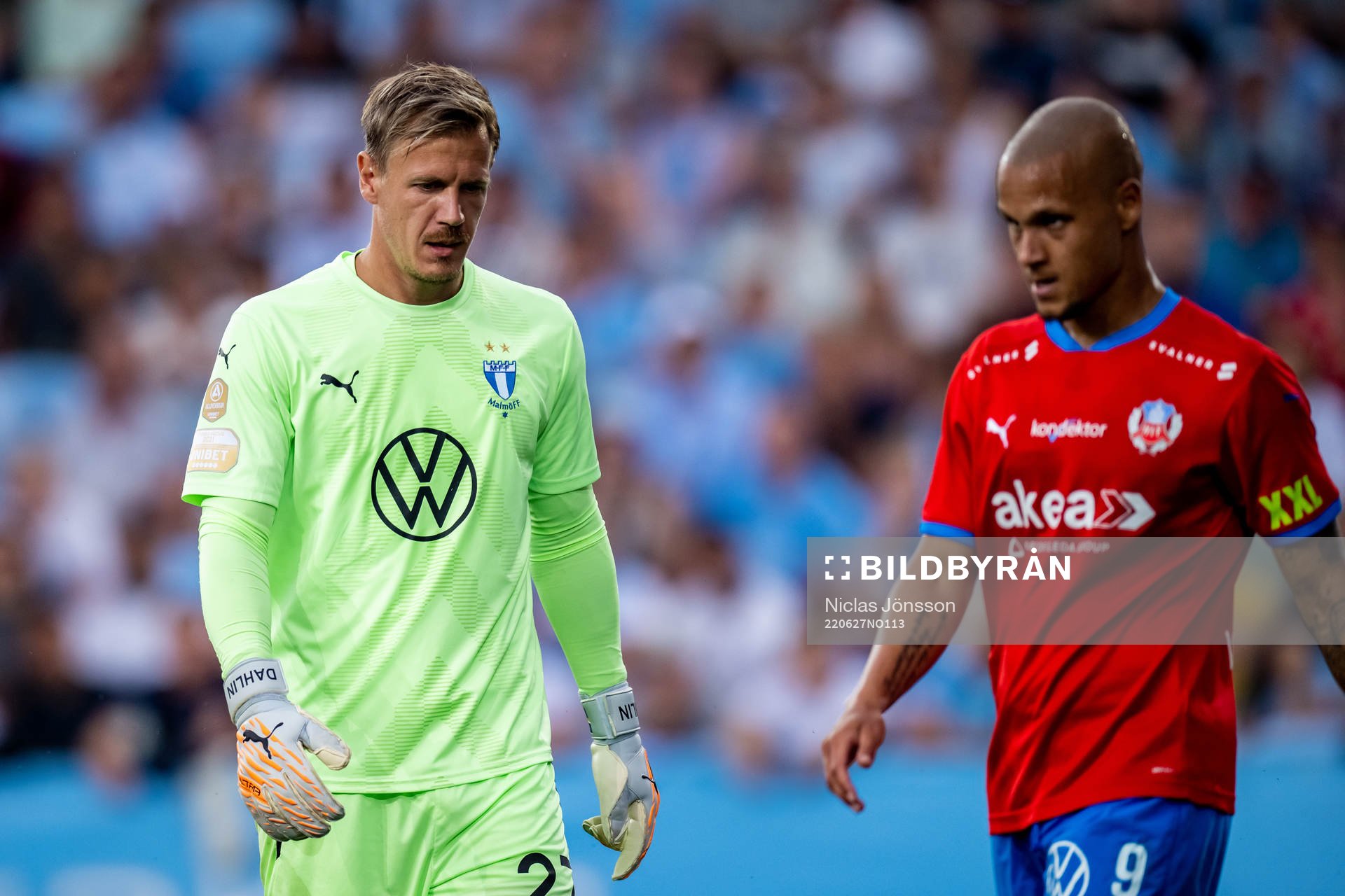 Malmö FFs målvakt Johan Dahlin