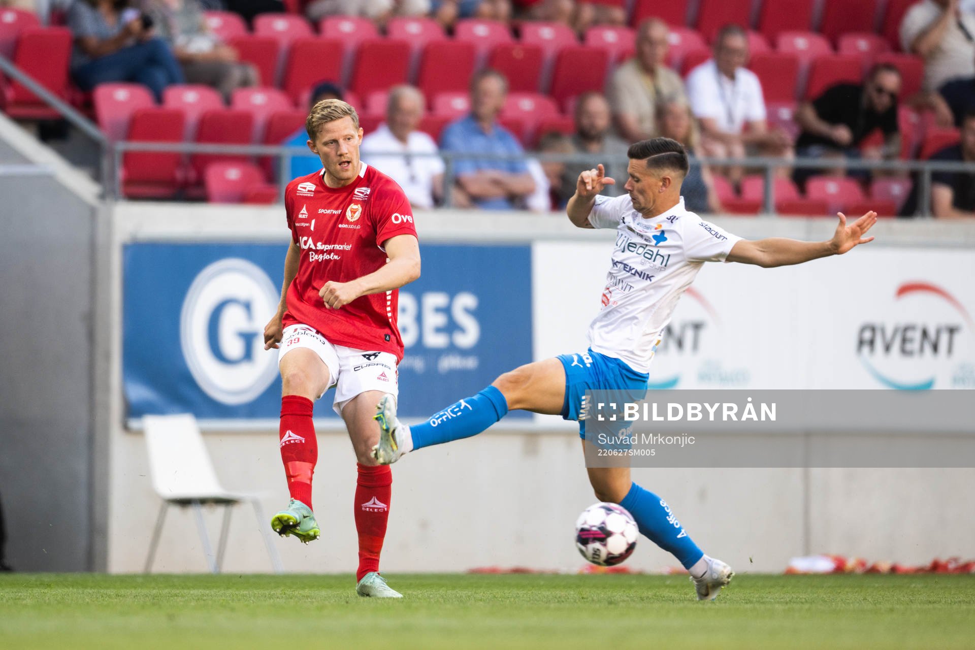 Kalmars Lars Sætra och Värnamos Marcus Antonsson