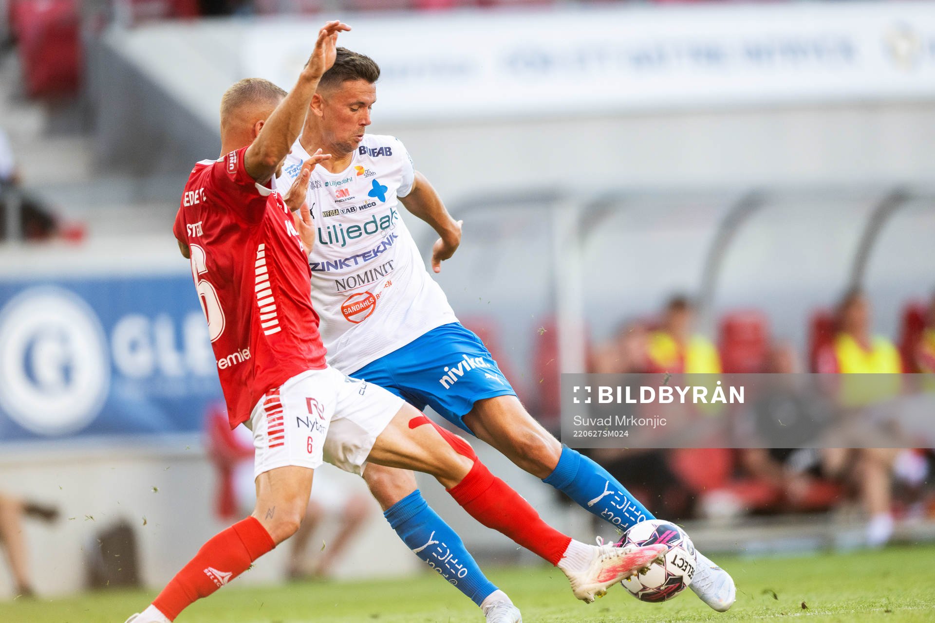 Kalmars Rasmus Sjöstedt och Värnamos Marcus Antonsson