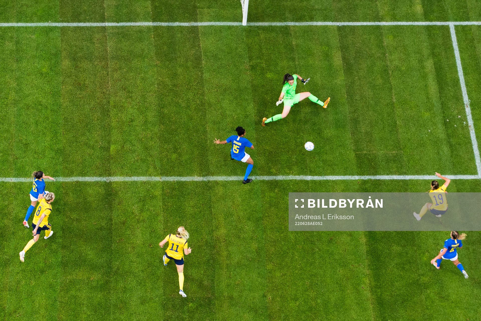 Johanna Rytting Kaneryd of Sweden scores 1-1 behind