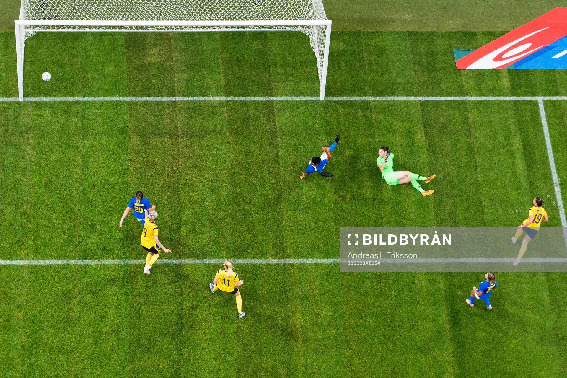 Johanna Rytting Kaneryd of Sweden scores 1-1 behind