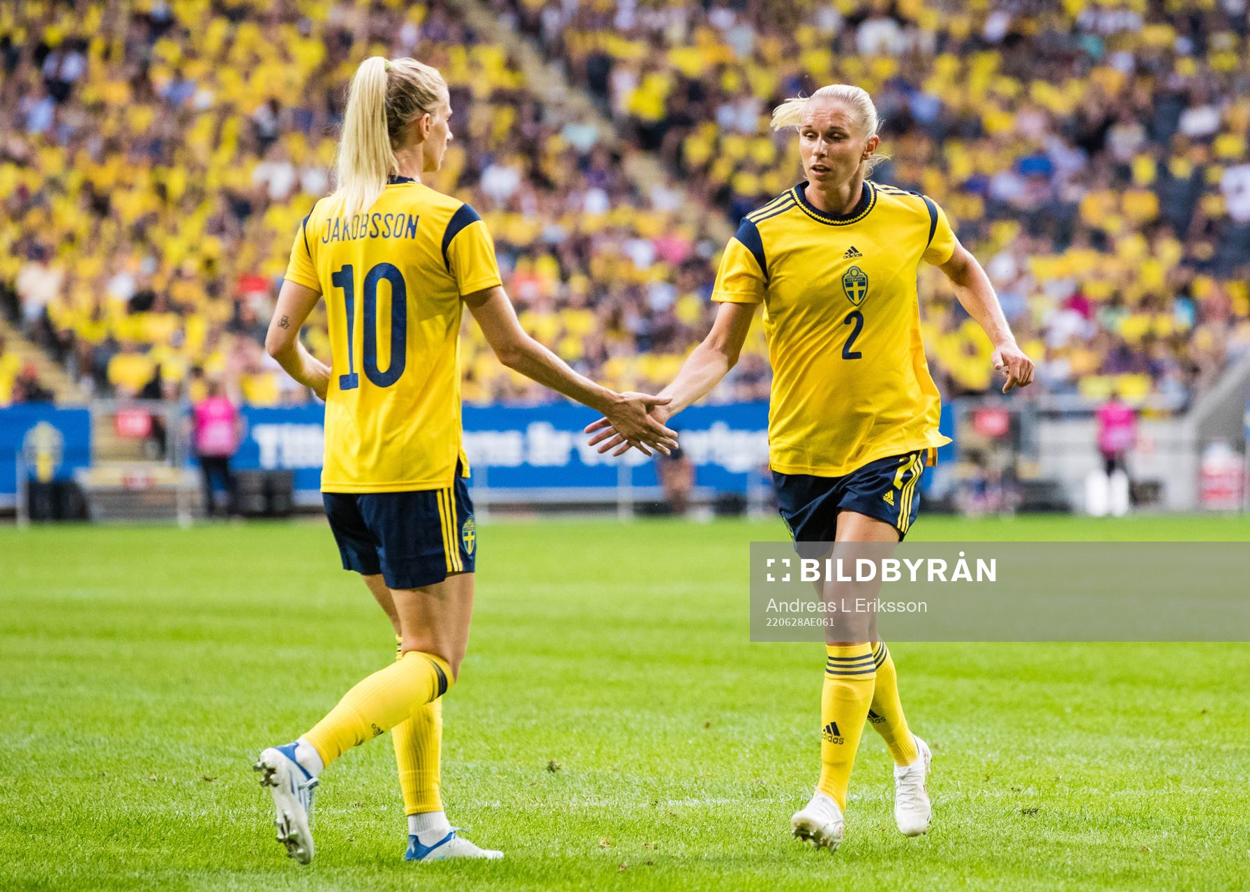 Sofia Jakobsson and Jonna Andersson of Sweden