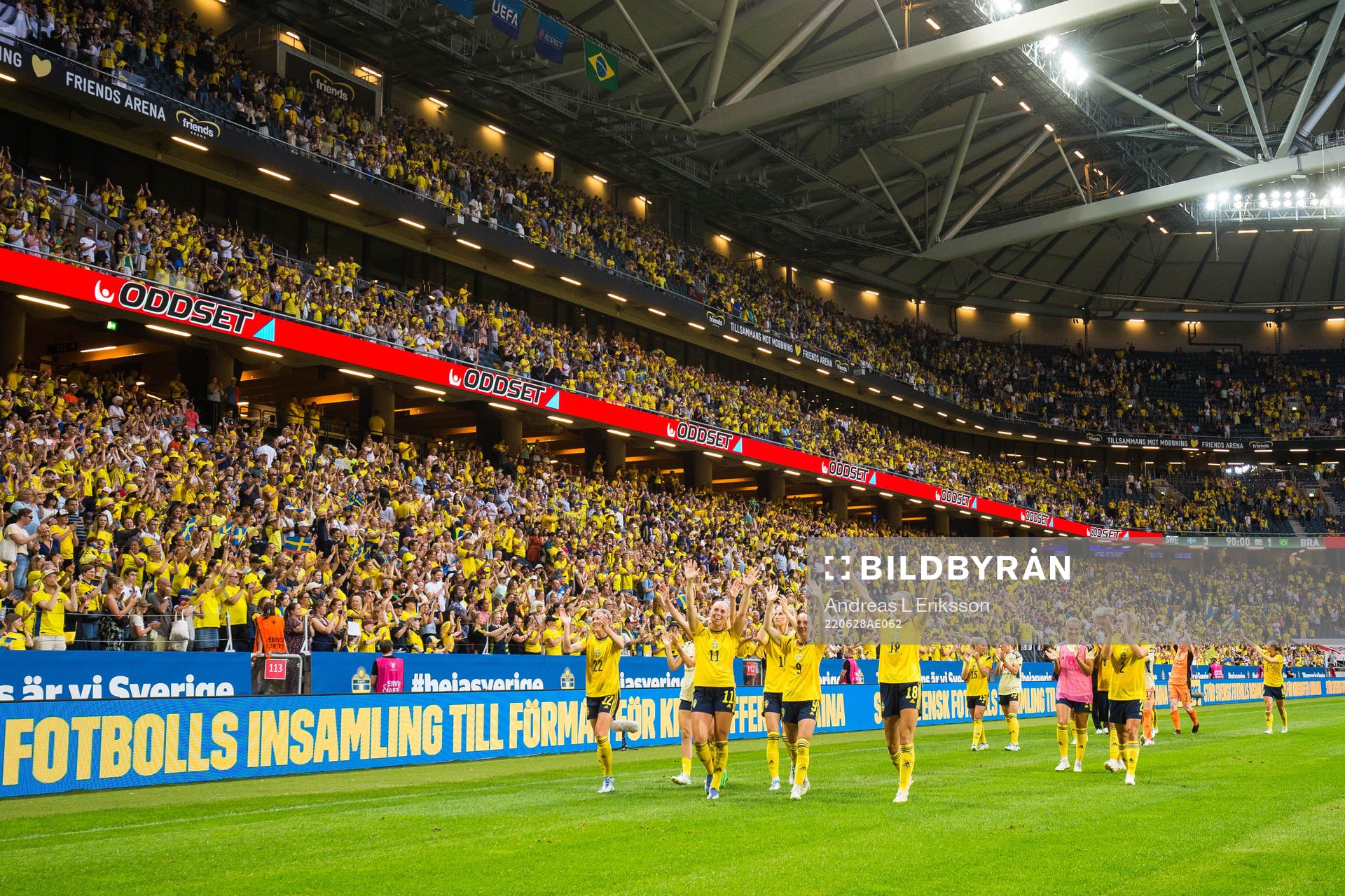 Players of Sweden celebrates