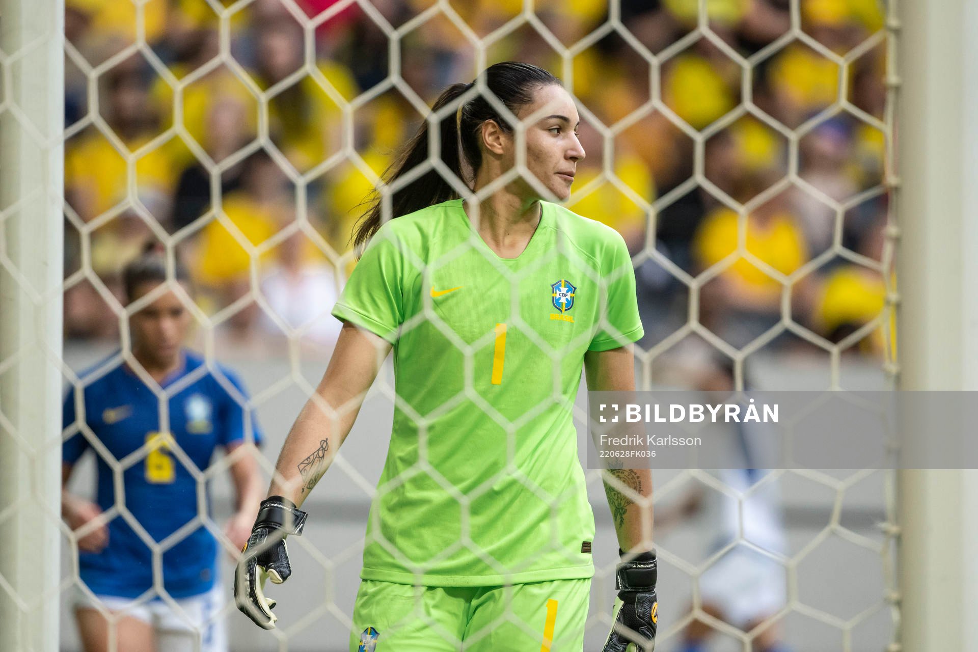 Goalkeeper  Lorena of Brazil