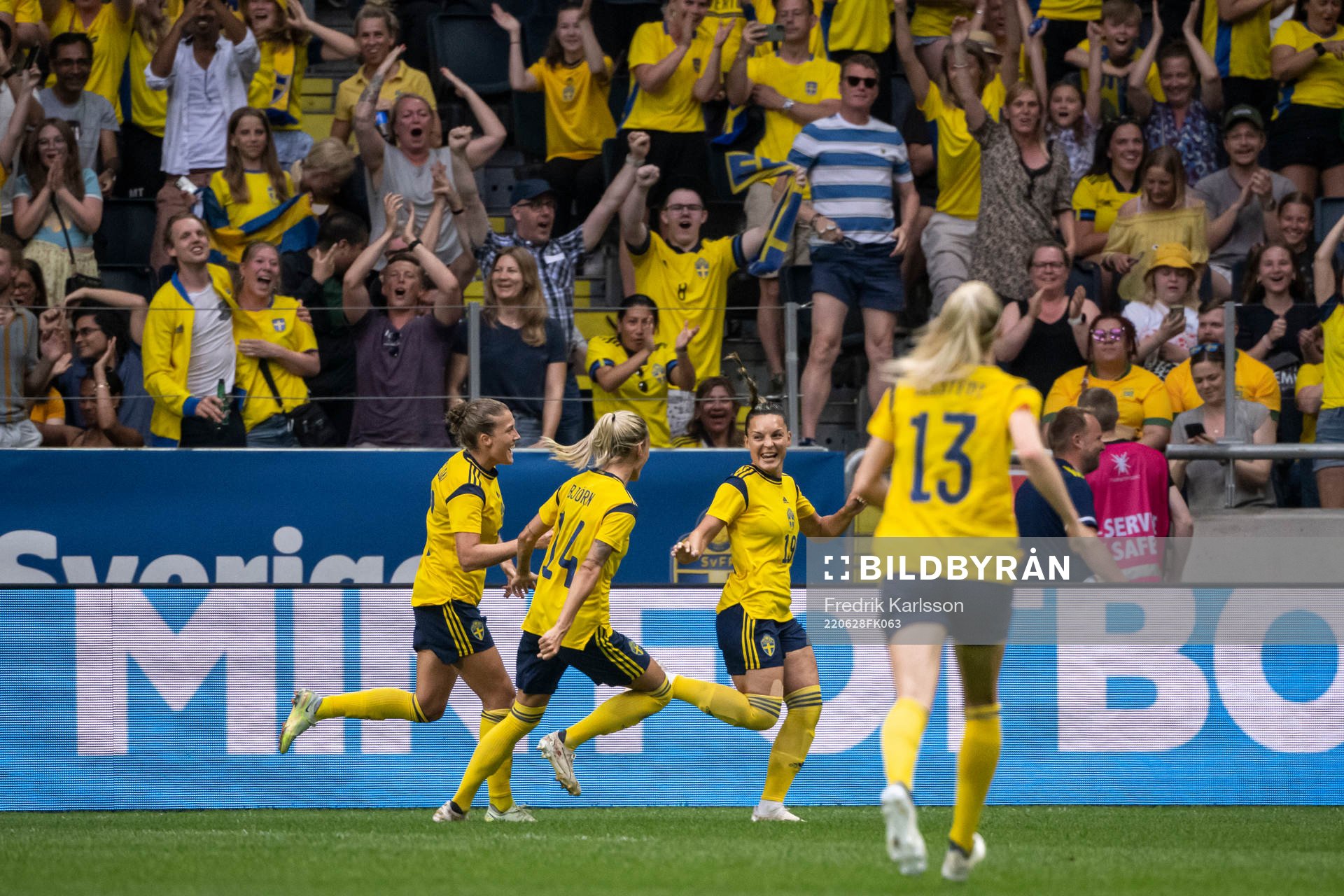 Johanna Rytting Kaneryd of Sweden celebrates