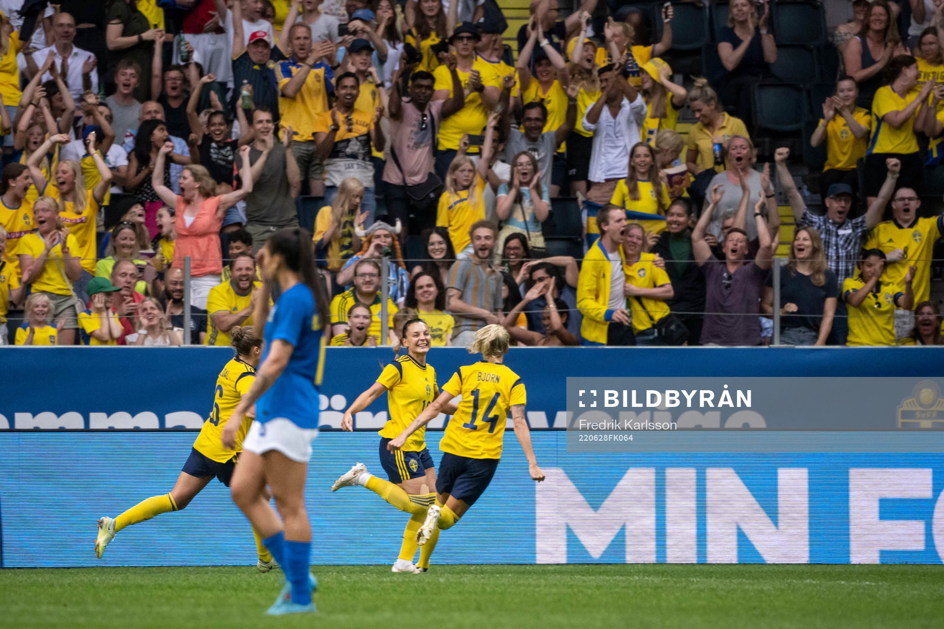 Johanna Rytting Kaneryd of Sweden celebrates