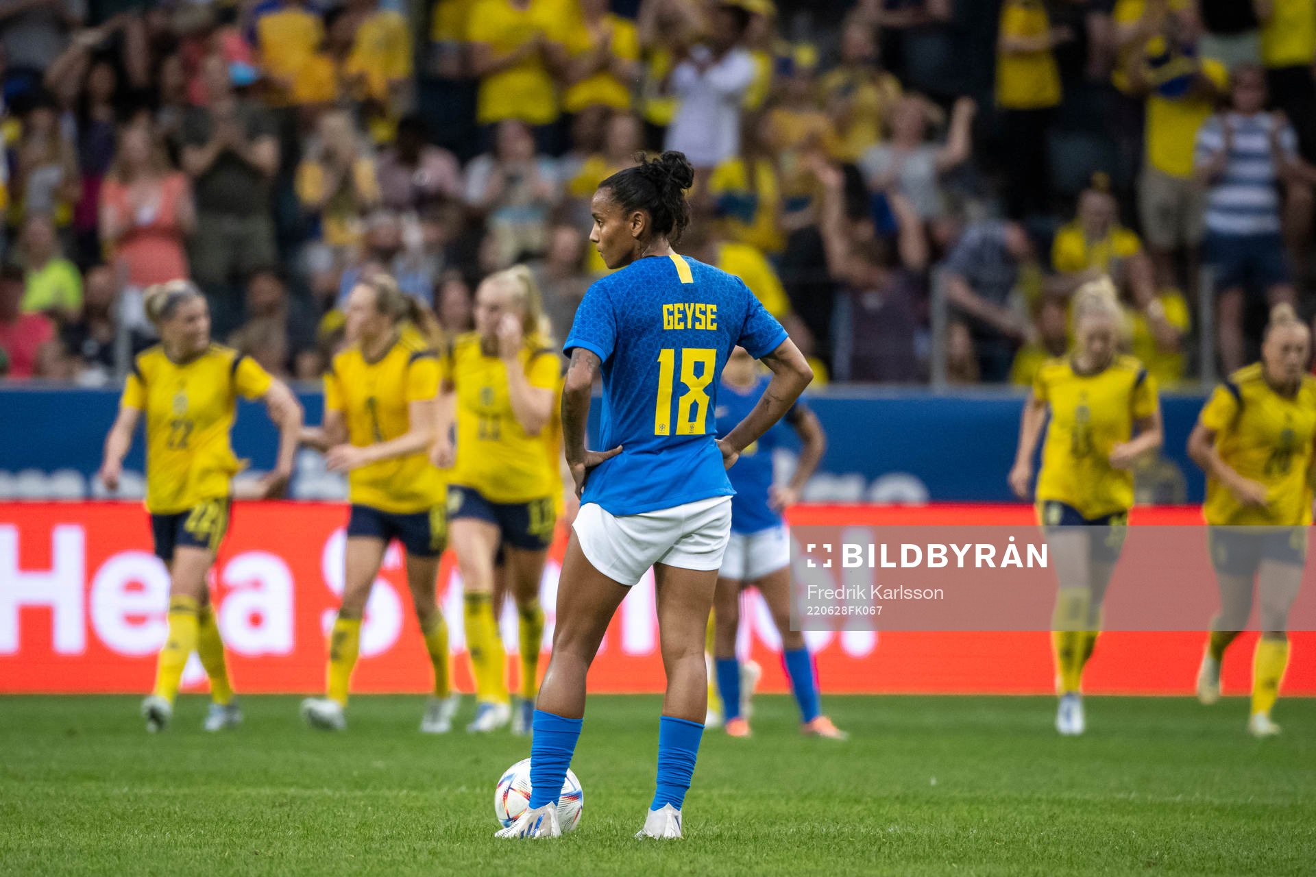 Geyse of Brazil looks dejected