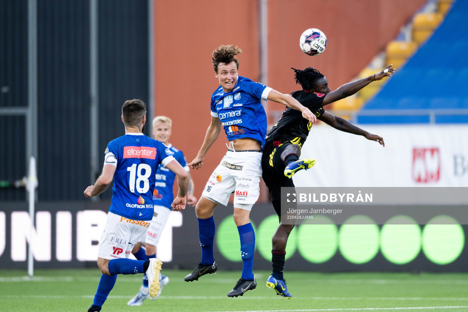 under fotbollsmatchen i Superettan mellan Norrby och