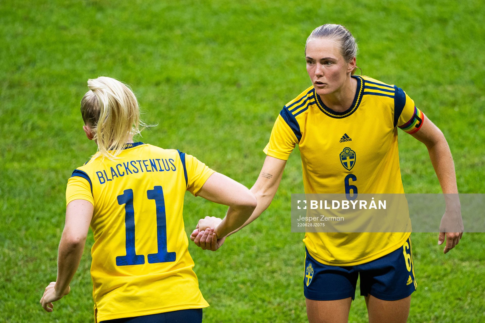 Stina Blackstenius is substituted