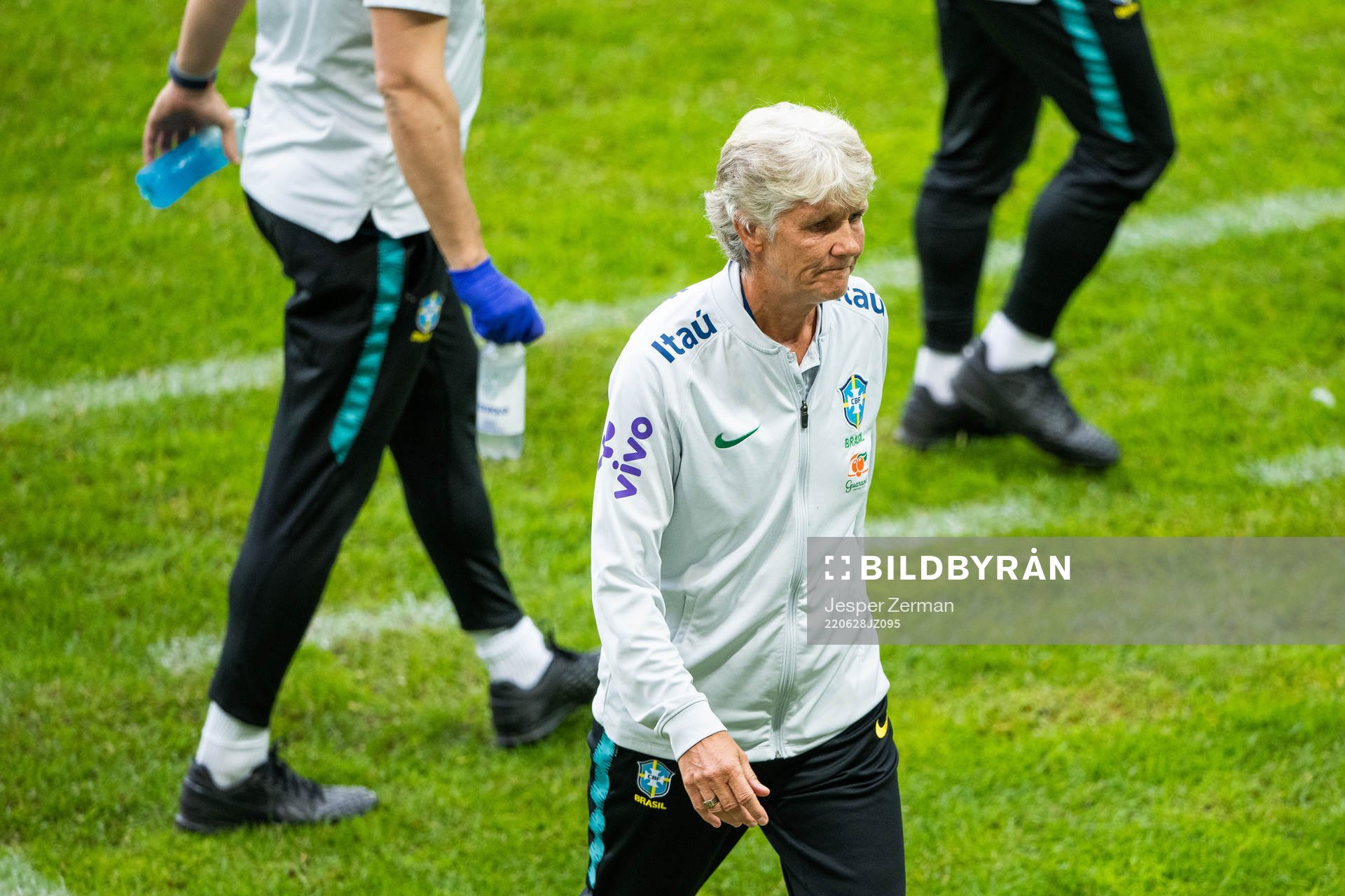 coach Pia Sundhage of Brazil