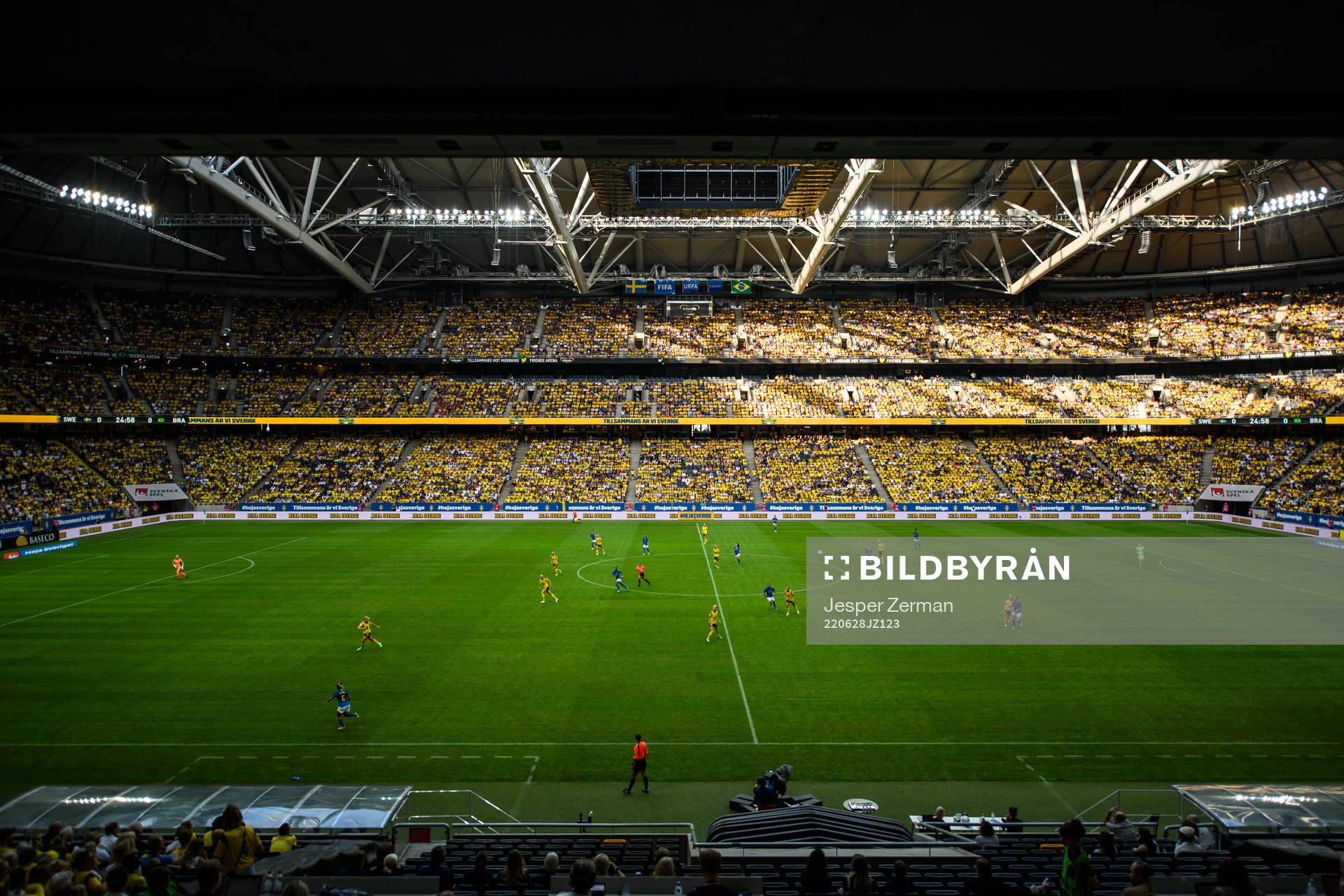 Interior view of Friends Arena