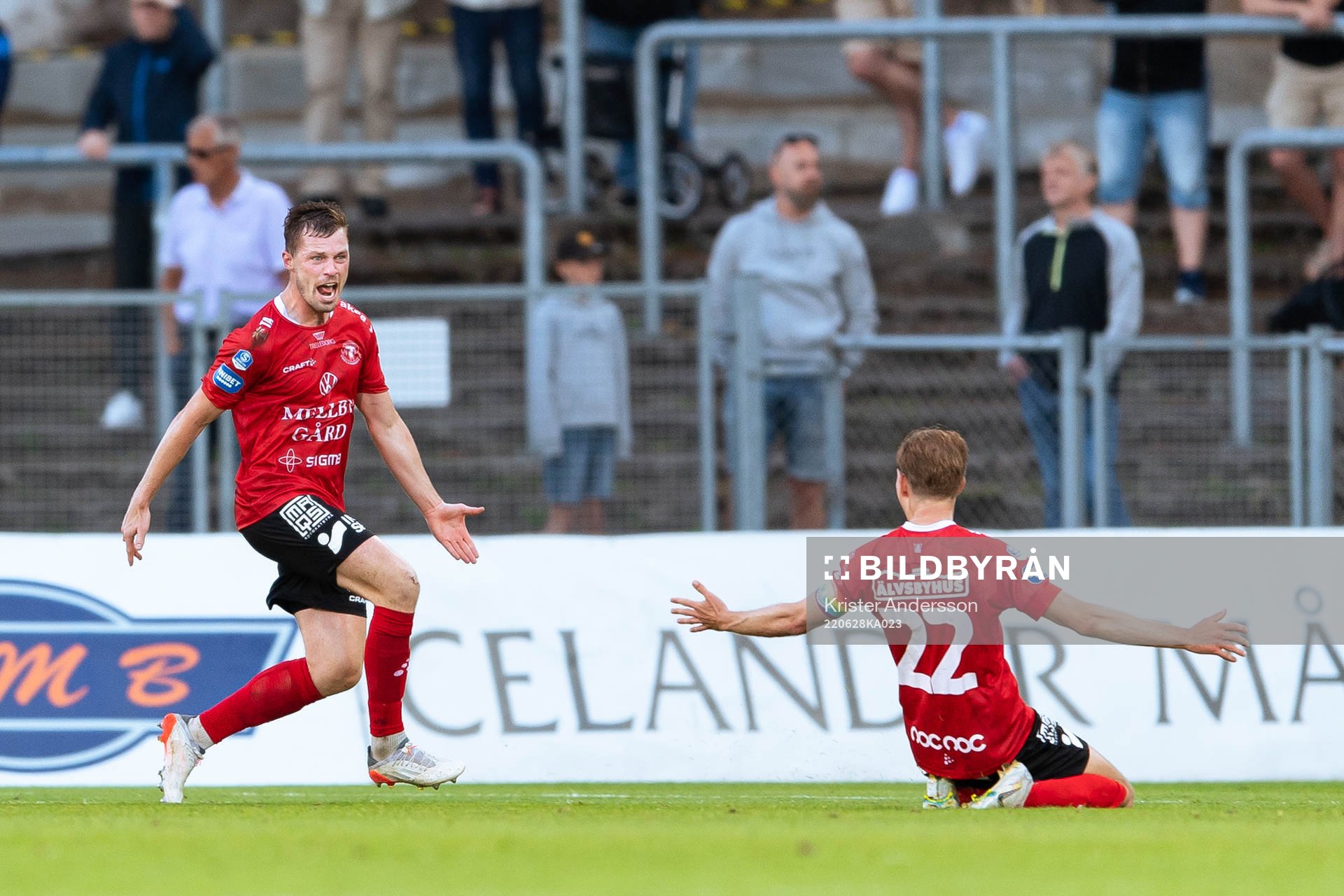 Trelleborgs Nicolas Mortensen jublar