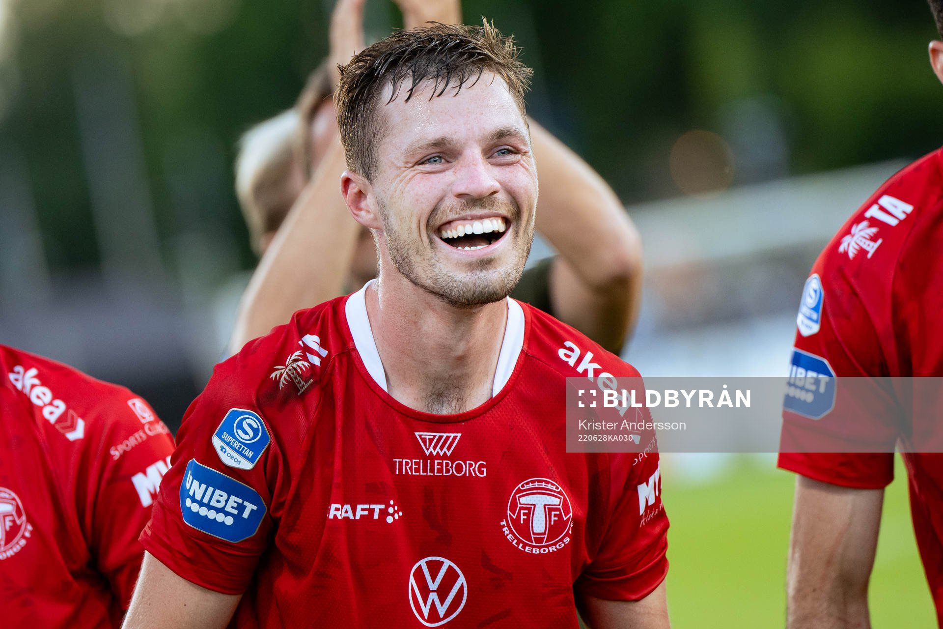 Trelleborgs Nicolas Mortensen jublar