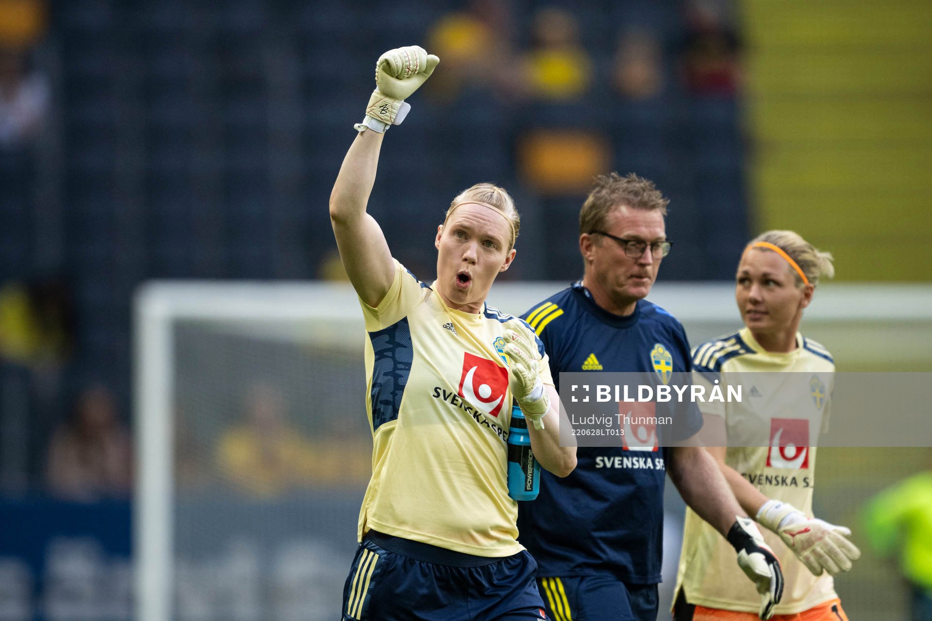 Goalkeeper Hedvig Lindahl of Sweden