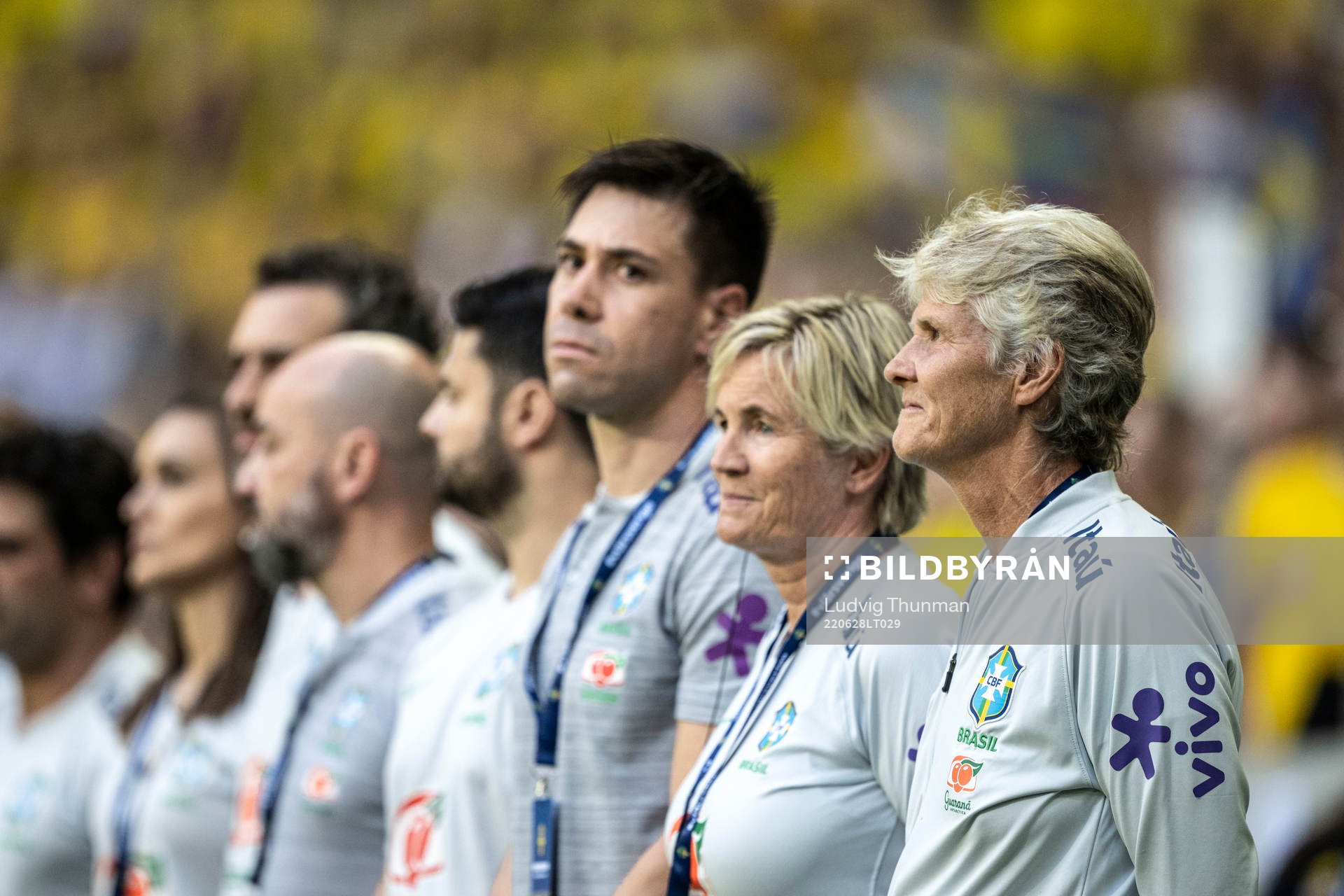 head coach Pia Sundhage of Brazil