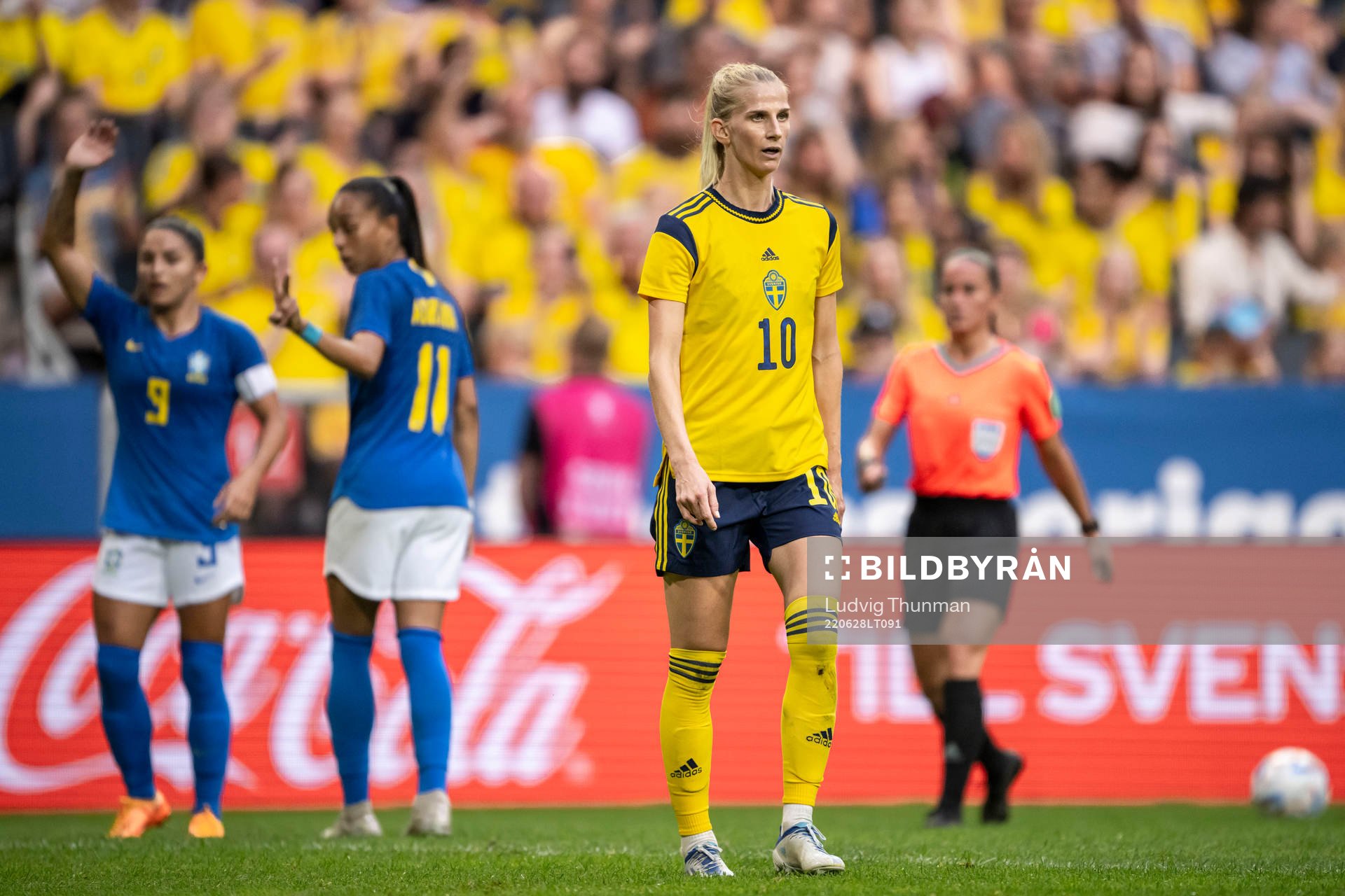 Sofia Jakobsson of Sweden looks dejected