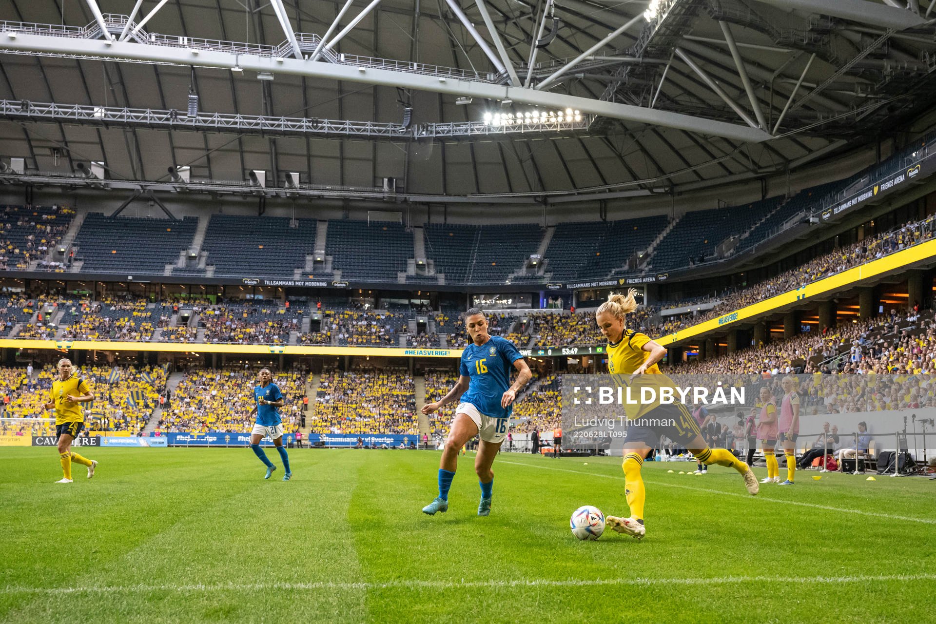 Beatriz Zaneratto of Brazil and Nathalie Björn of Sweden