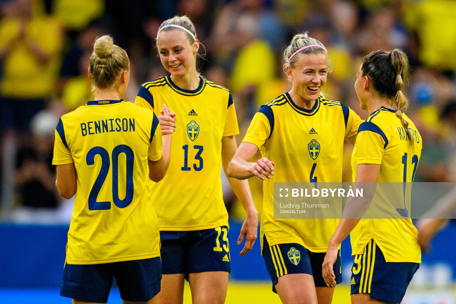 Hanna Bennison, Amanda Ilestedt, Hanna Glas and Johanna