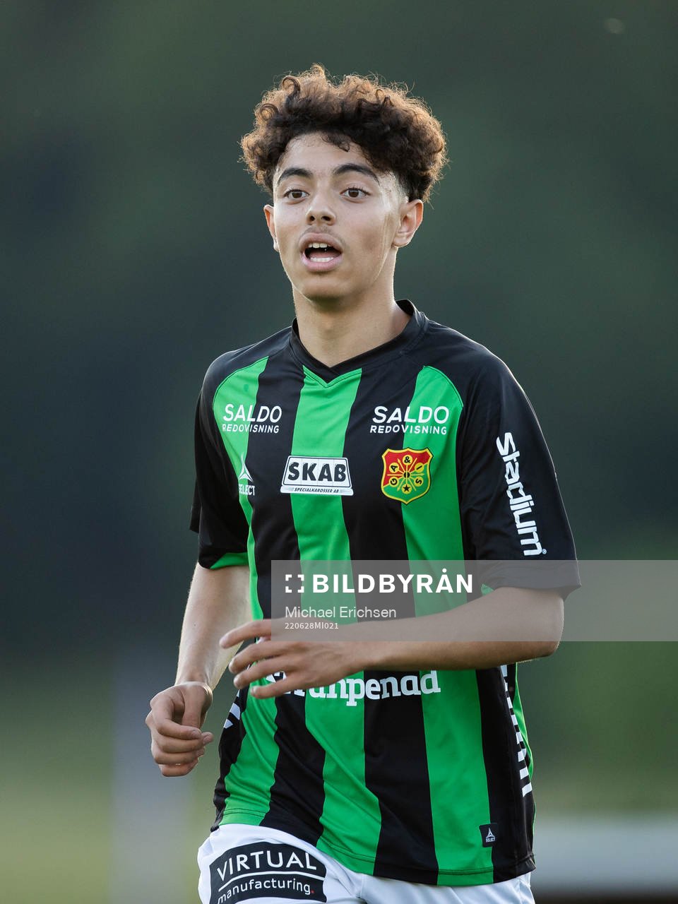 GAIS Mohamed Bawa under fotbollsmatchen i Svenska Cupen mellan Lindome och GAIS den 28 juni 2022 i Mölndal. 