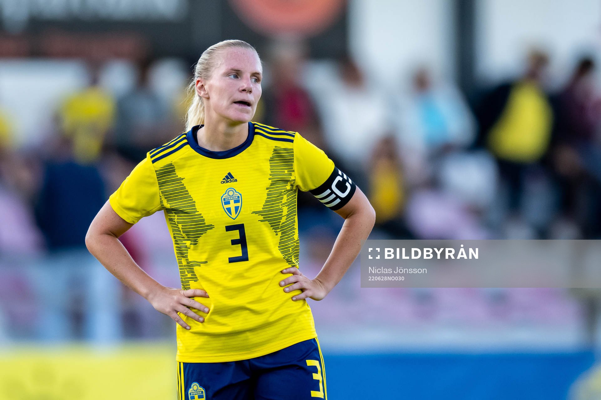 Josefine Rybrink of Sweden looks dejected