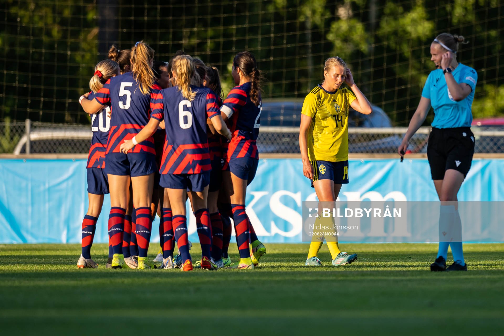 Nellie Lilja of Sweden looks dejected
