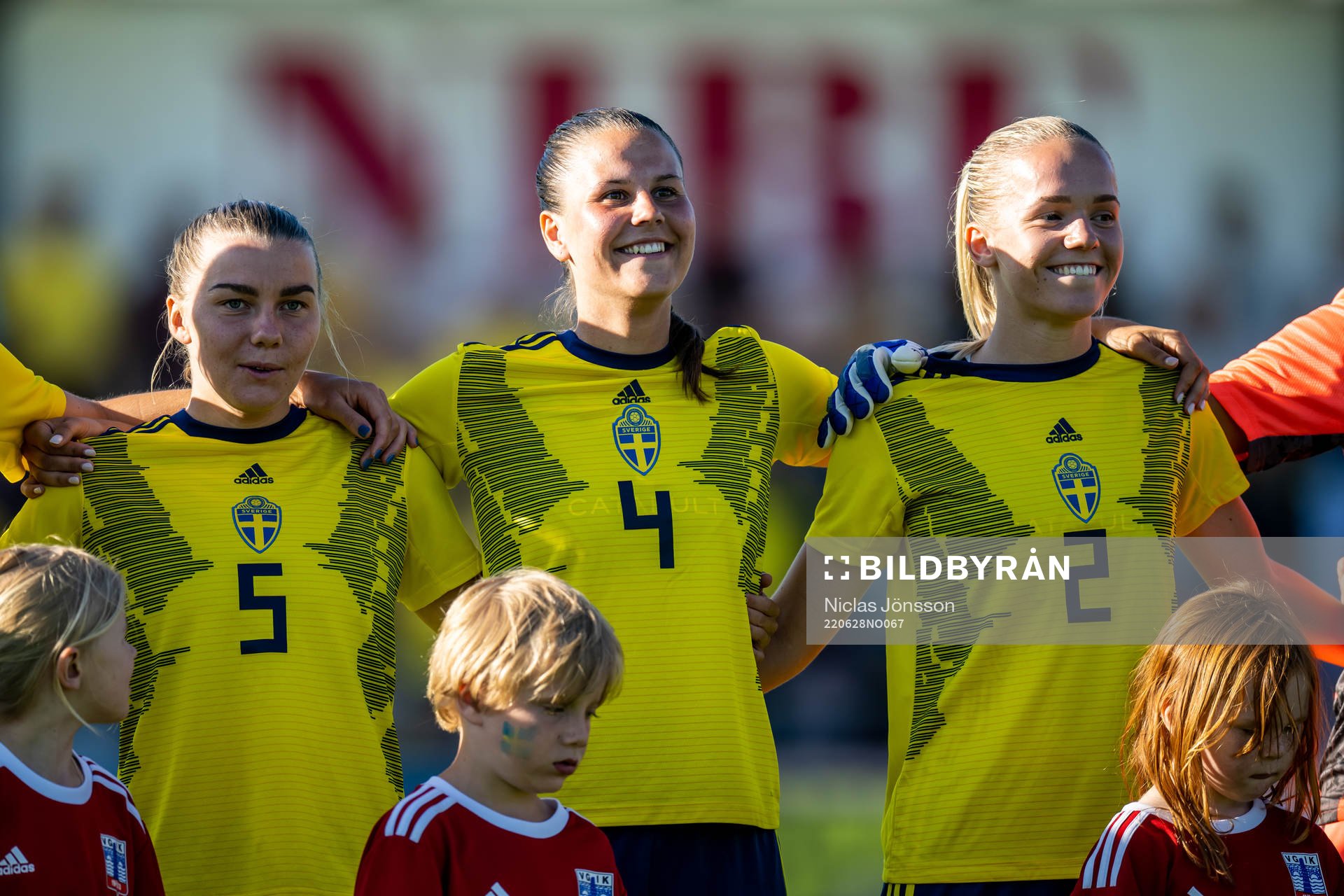 Ebba Hed, Josefin Harrysson and Hanna Lundkvist of Sweden