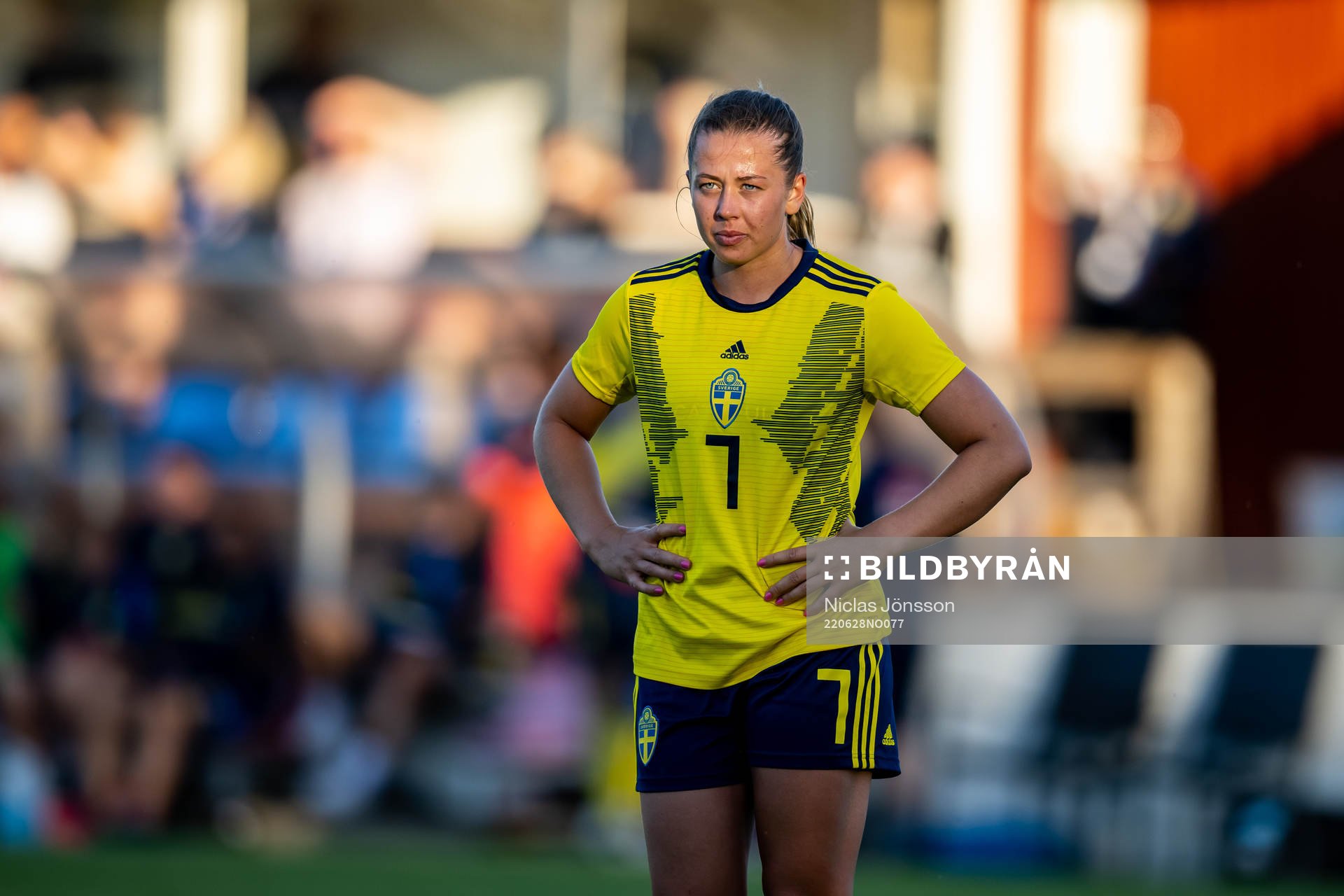 Cornelia Kapocs of Sweden looks dejected